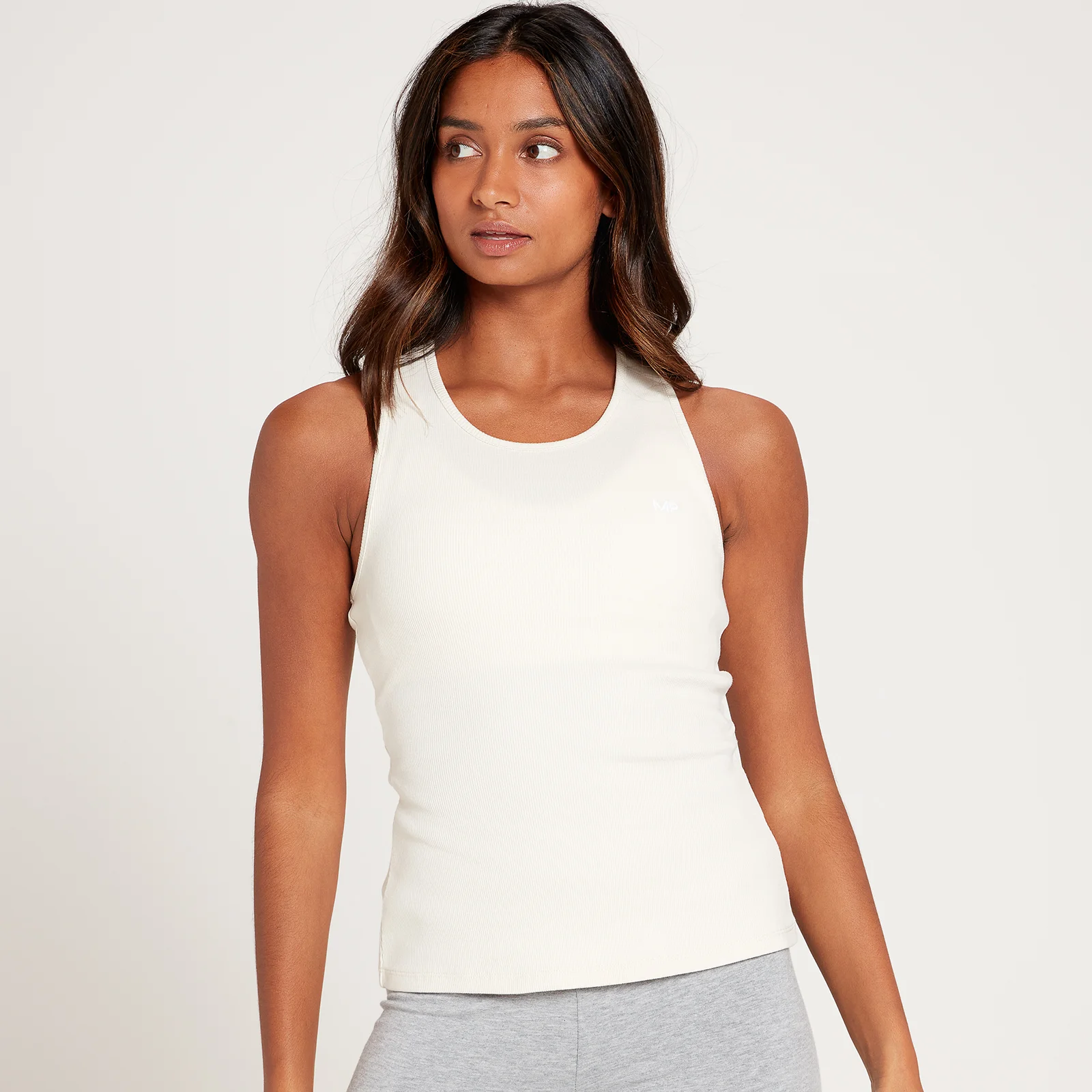 MP Women's Rest Day Rib Vest - Ecru - XXS Image 1