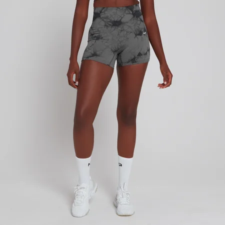 MP Women's Adapt Booty Shorts - Black Tie Dye
