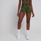 MP Women's Adapt Booty Shorts - Leaf Green Tie Dye