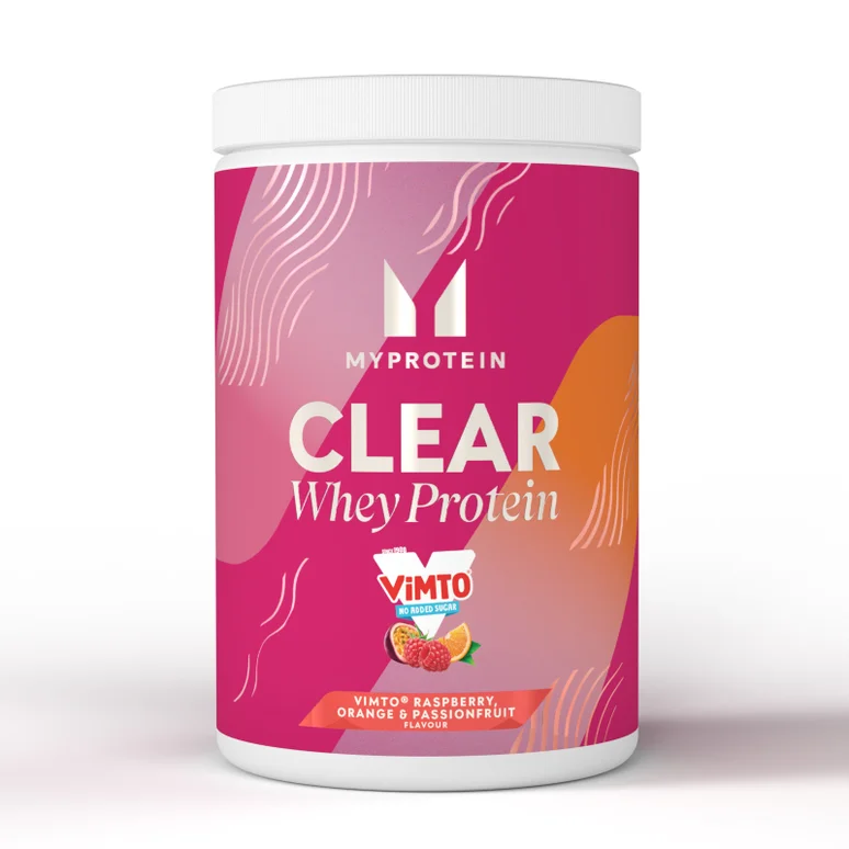 Clear Whey Protein – Vimto® - 500g - 20servings - Vimto - Raspberry, Orange and Passionfruit