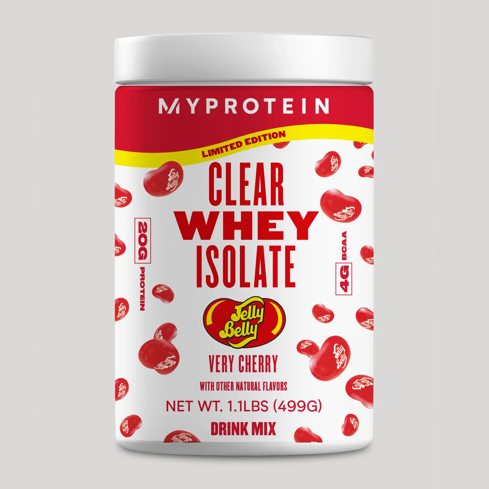 Clear Whey Isolate – Jelly Belly® Edition - 1.1lb - Very Cherry Image 1