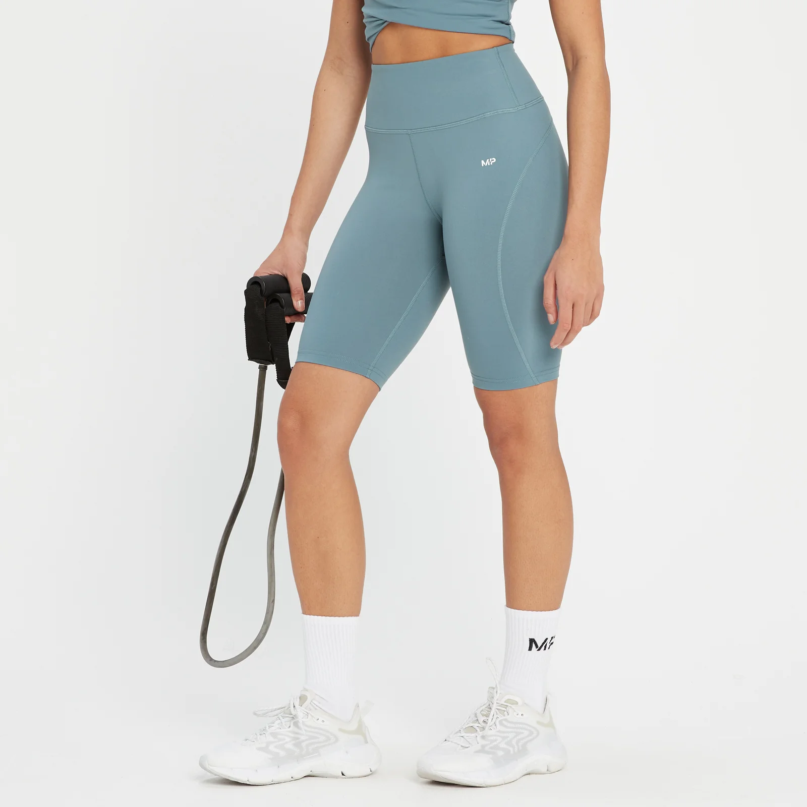 MP Women's Power Cycling Short - Pebble Blue - S Image 1