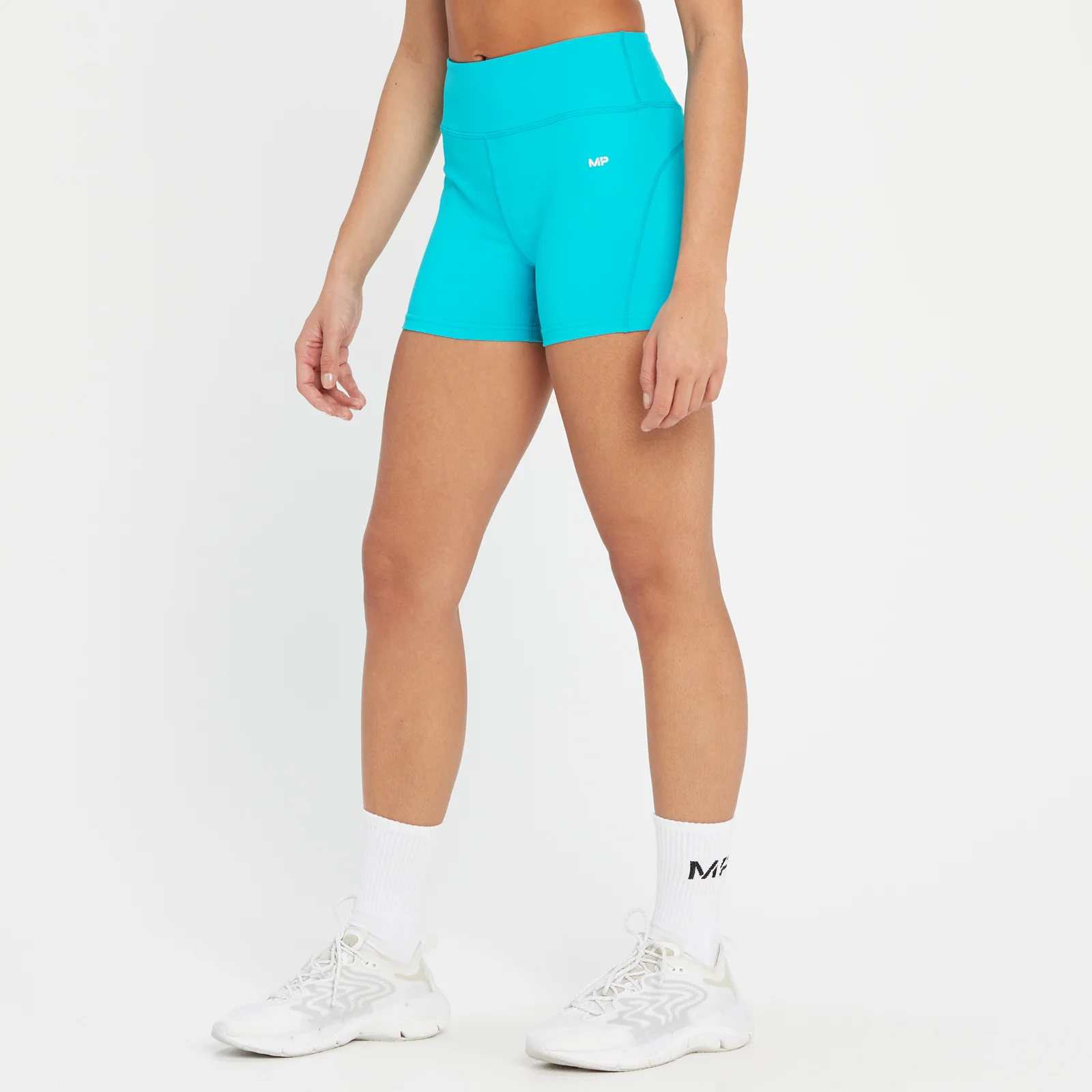 MP Women's Power Booty Short - Blue Lagoon - XXS Image 1