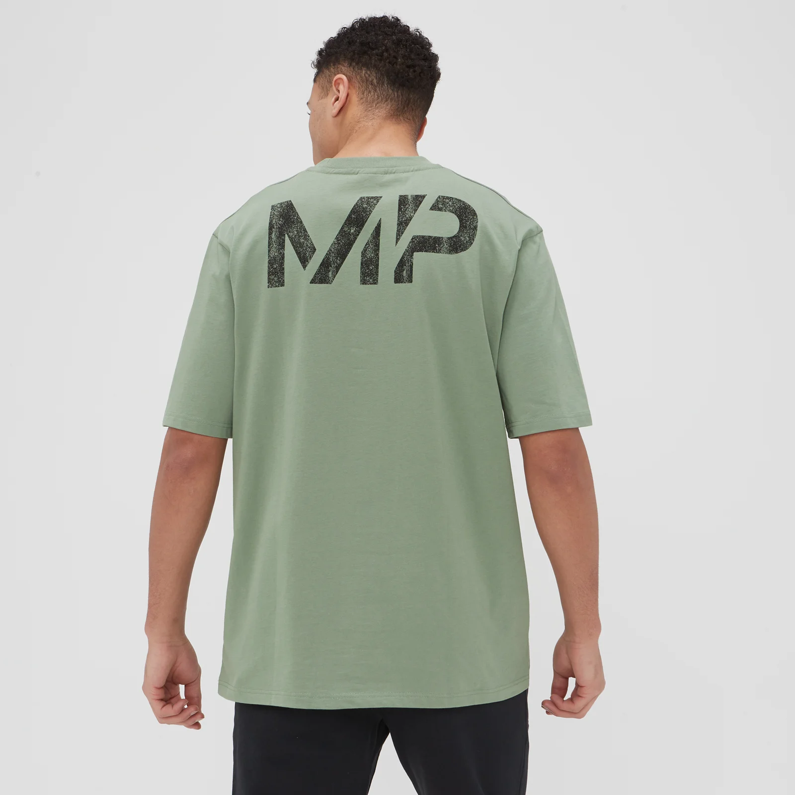 MP Men's Grit Graphic Oversized T-Shirt - Washed Jade - XXS Image 1