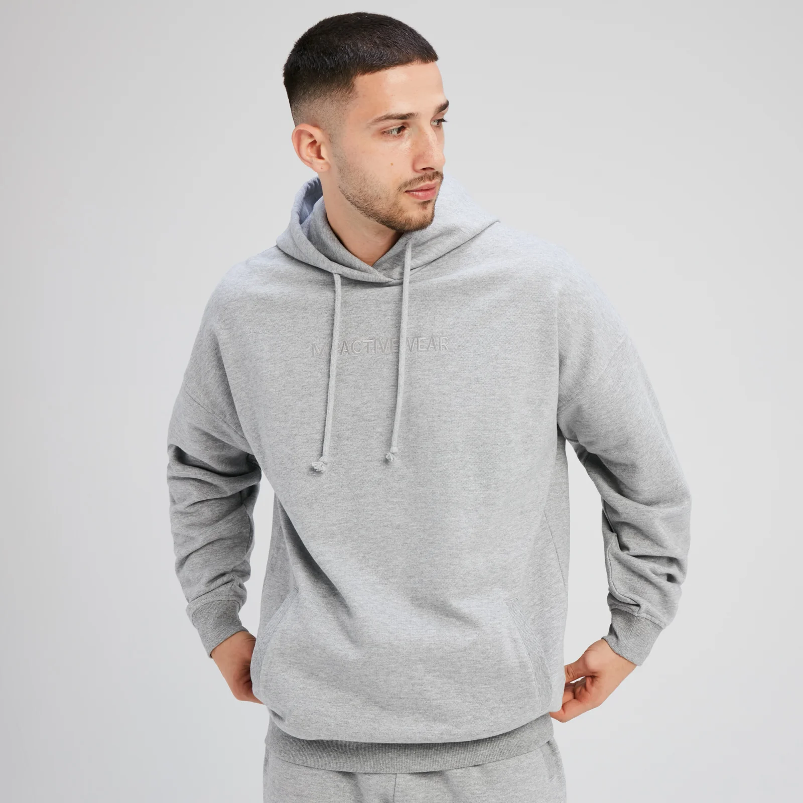 MP Men's Rest Day Hoodie - Storm Marl - XS Image 1