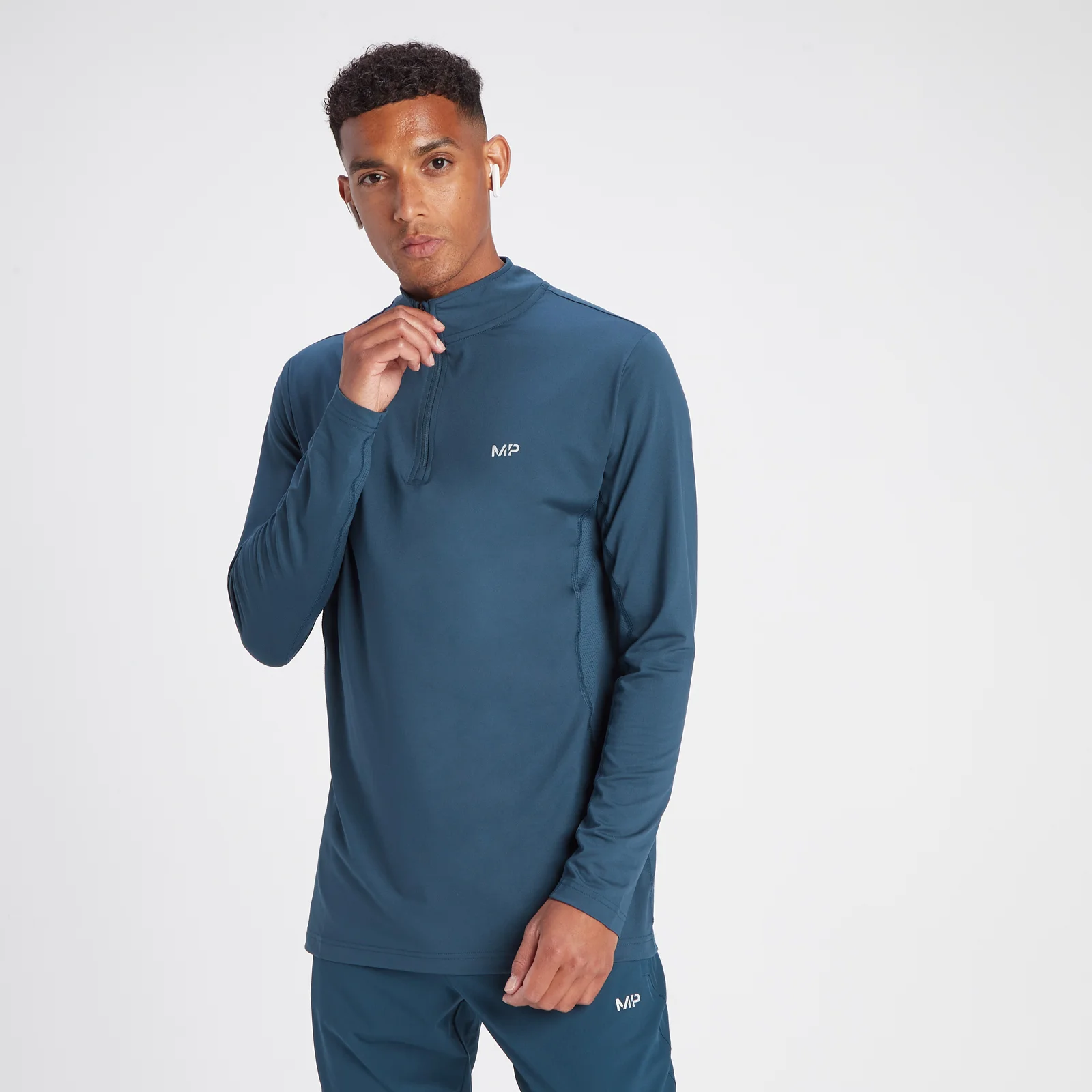 MP Men's Velocity 1/4 Zip - Blue Moon - XS Image 1