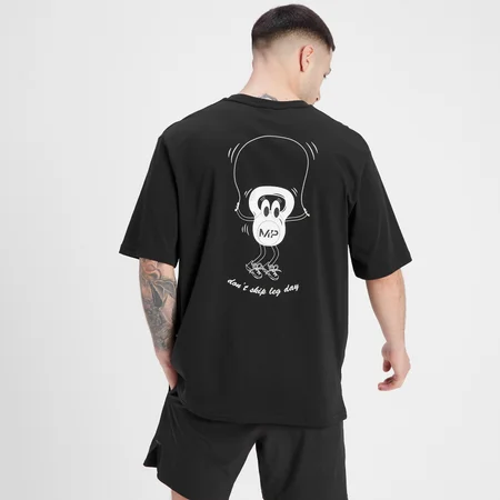 MP Men's Leg Day Graphic Oversized T-Shirt - Black