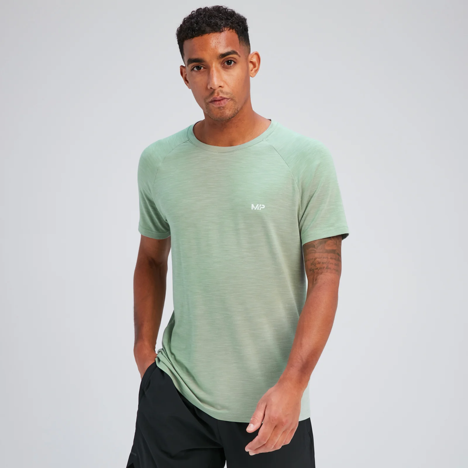 MP Men's Performance Short Sleeve T-Shirt - Pale Green - XS Image 1