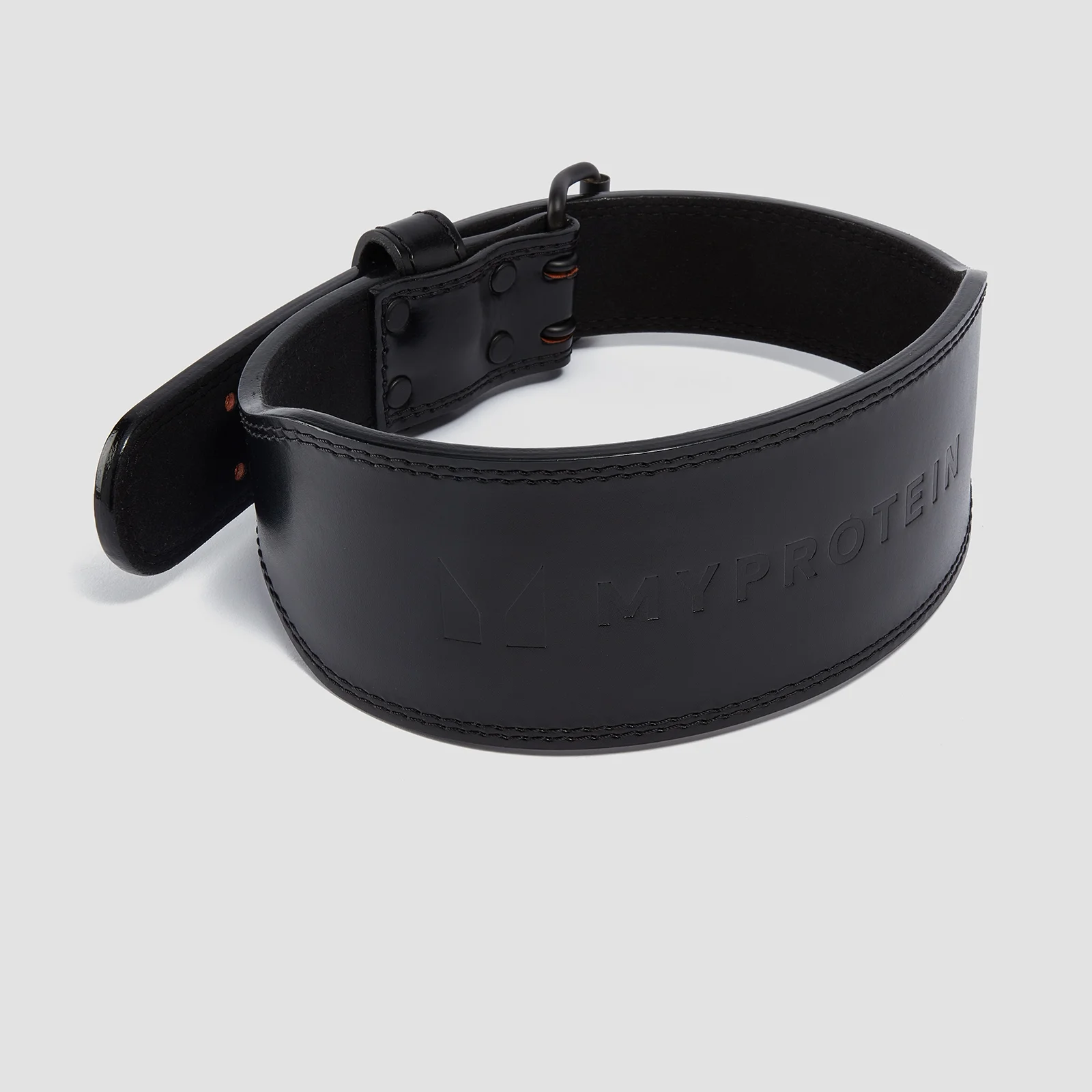 Myprotein Premium Leather Lifting Belt - Black - Small (23-32 Inch) Image 1