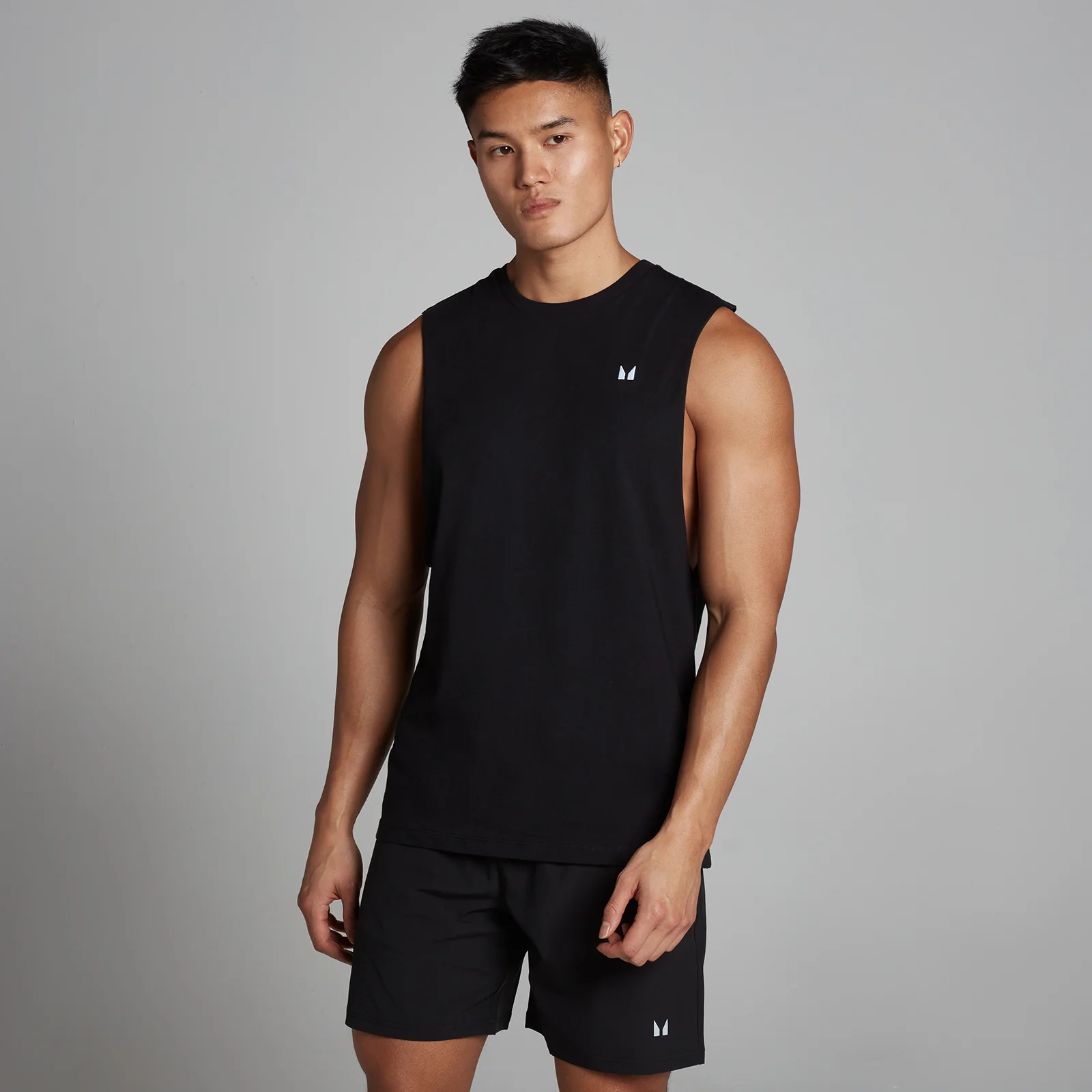MP Men's Rest Day Drop Armhole Tank Top - Black - XL Image 1