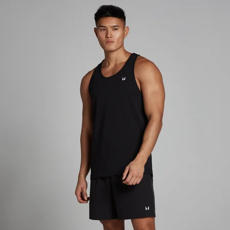 MP Men's Cotton Vest - Black