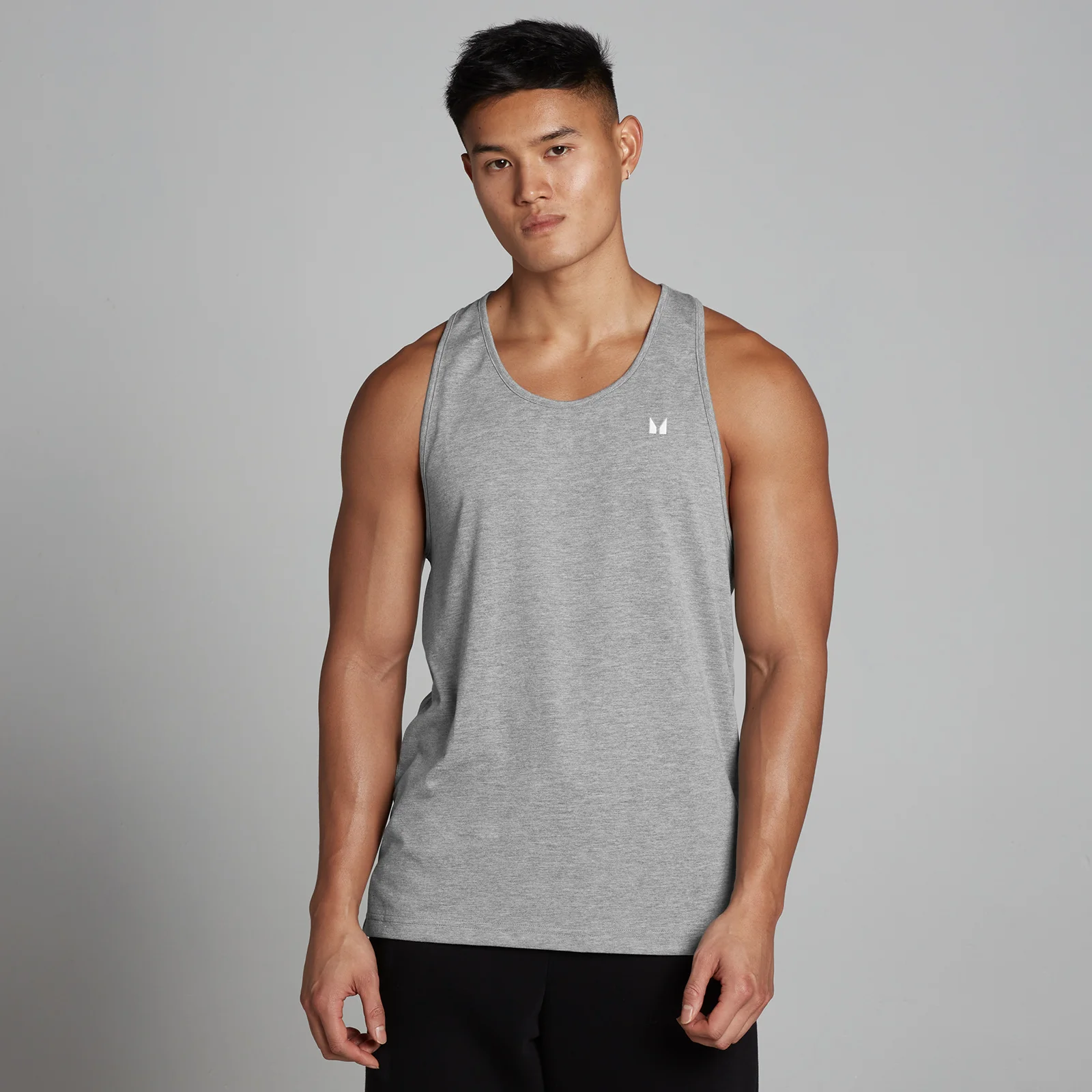 MP Men's Cotton Vest - Grey Marl - XS Image 1