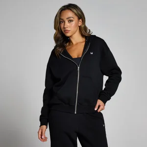 MP Women's Basics Zip Through Hoodie - Black - Size XS