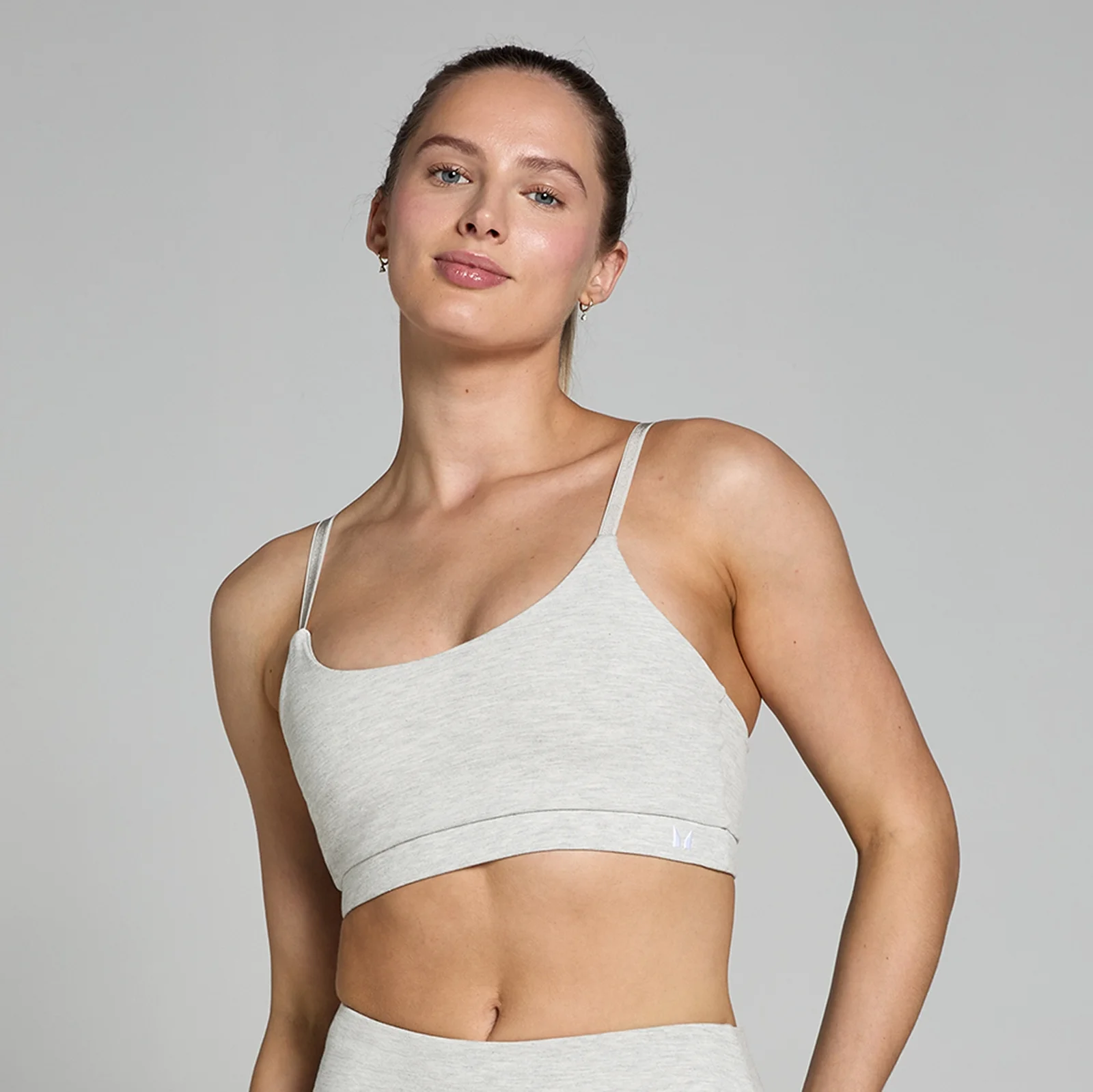MP Women's Basics Bra - Light Grey Marl - S Image 1