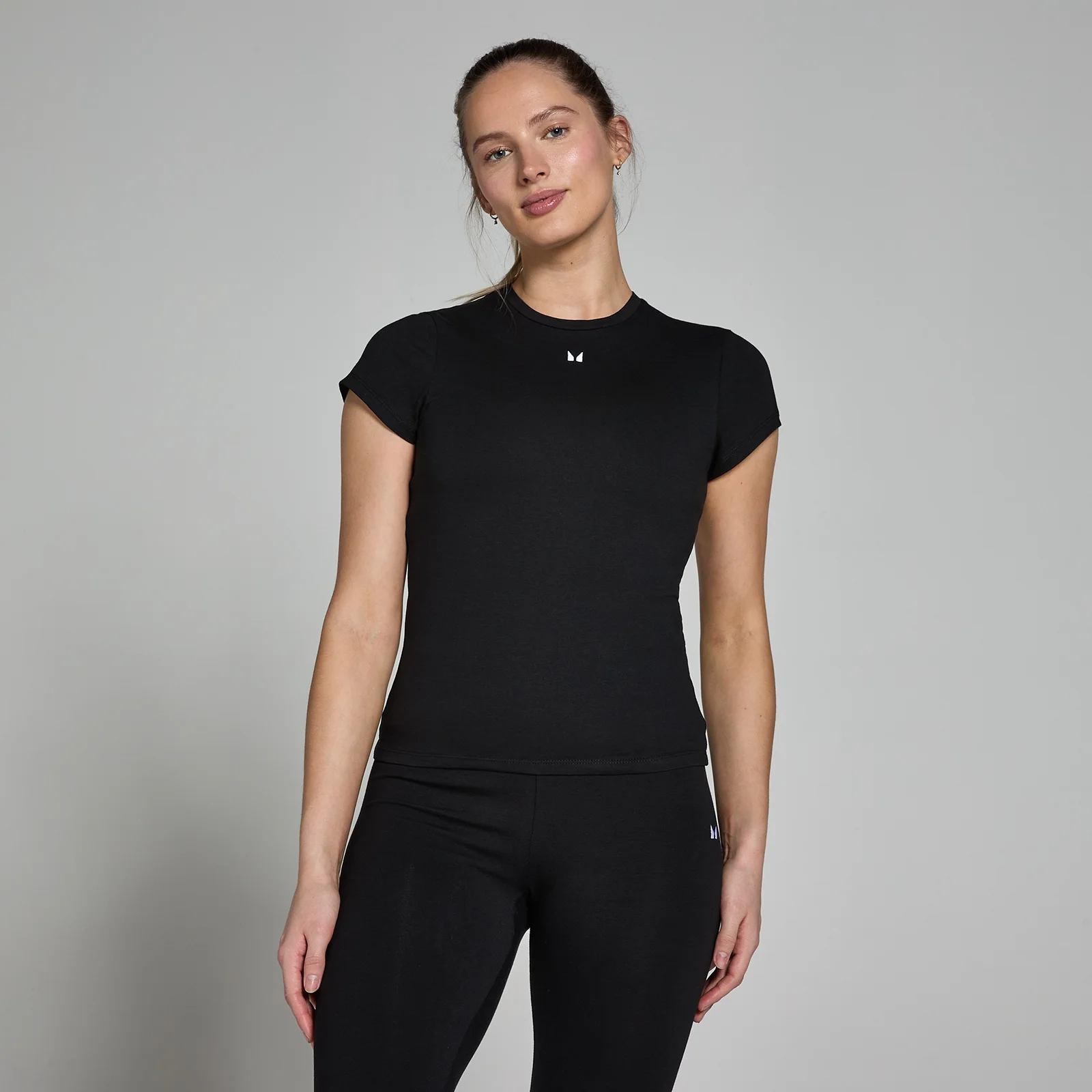 MP Women's Basics Body Fit Short Sleeve T-Shirt - Black - XS Image 1