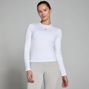 MP Women's Basics Body Fit Long Sleeve T-Shirt - White - Size XS