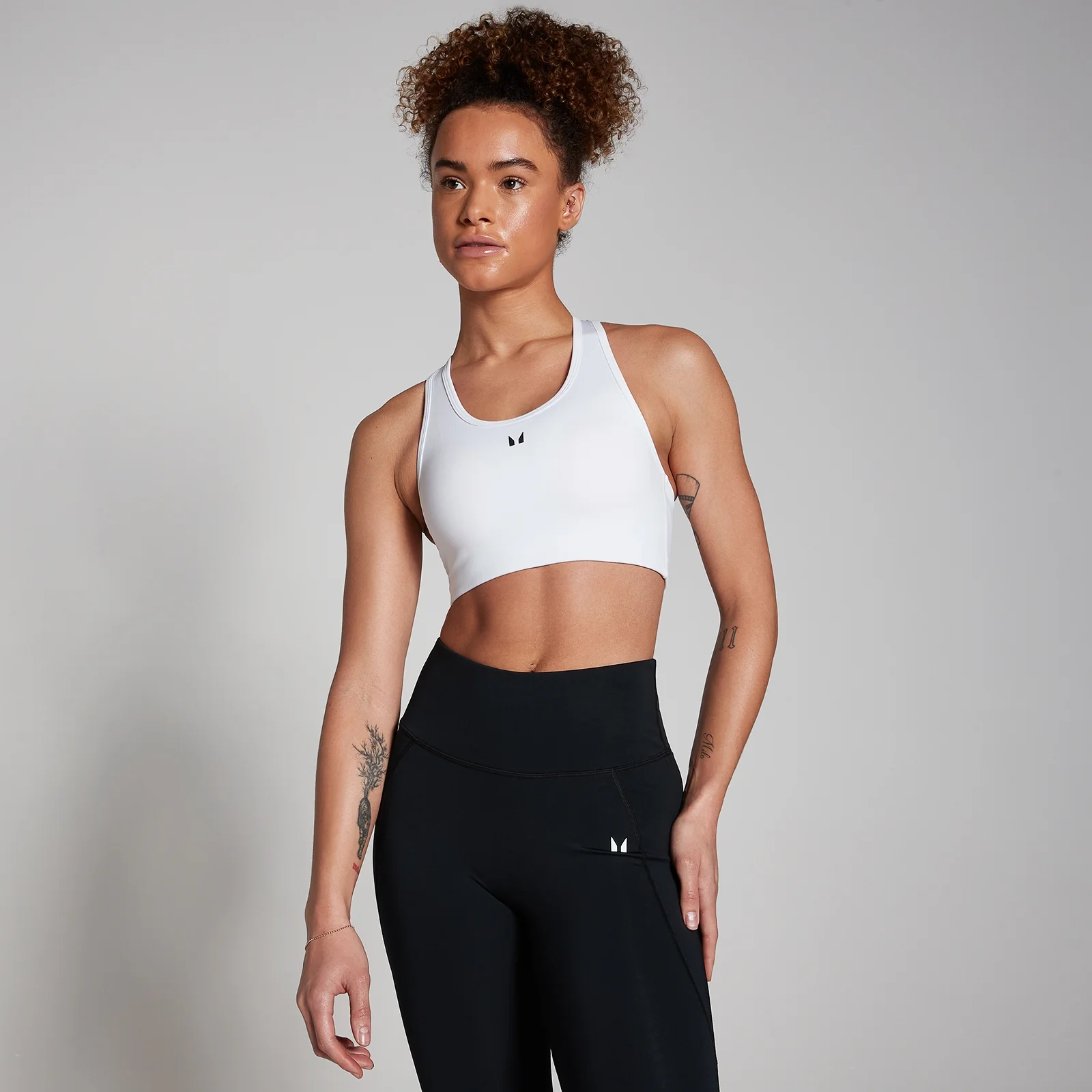 MP Women's Training Racerback Sports Bra - White - S Image 1