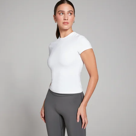 MP Women's Tempo Body Fit Short Sleeve T-Shirt - White