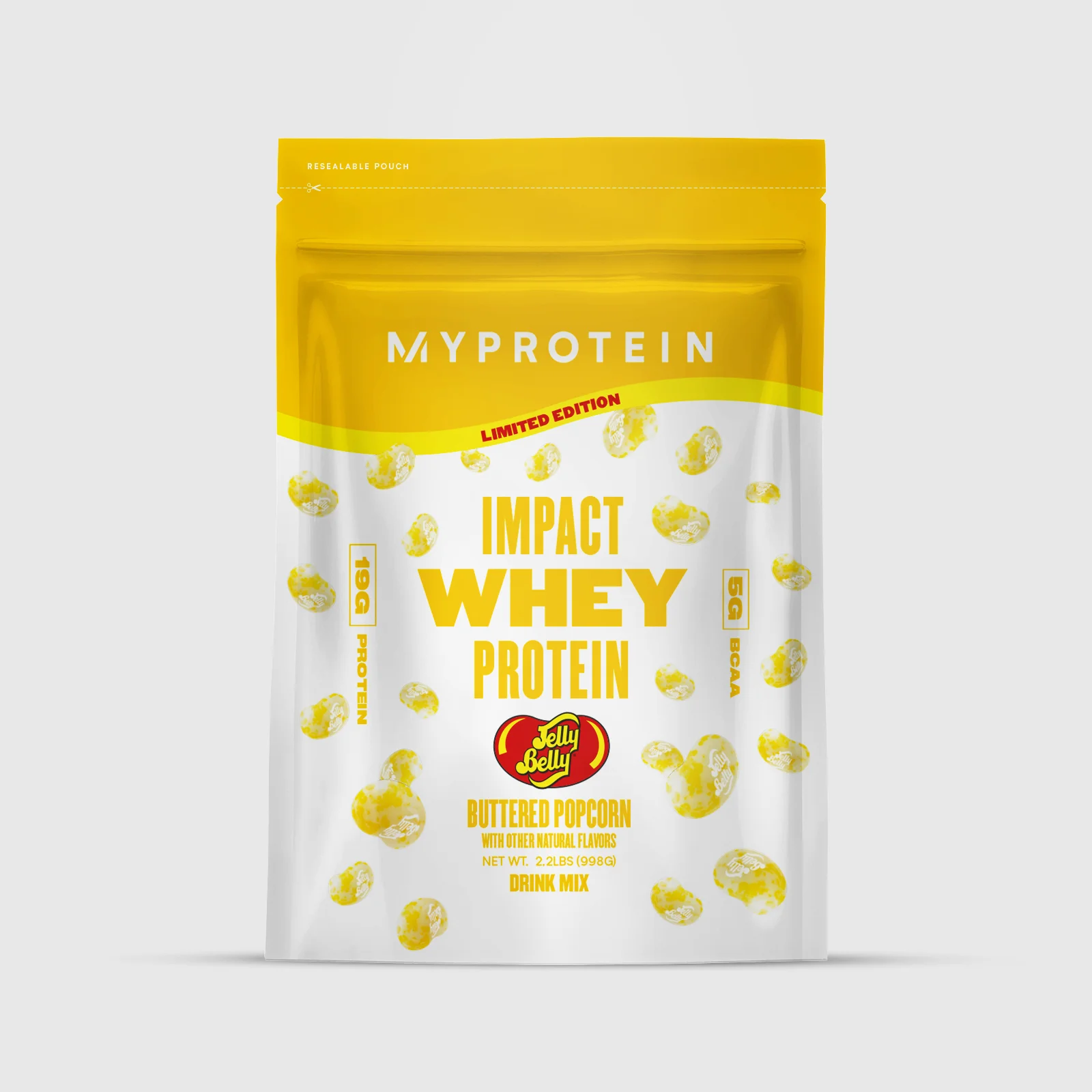 Impact Whey Protein x Jelly Belly Buttered Popcorn Image 1