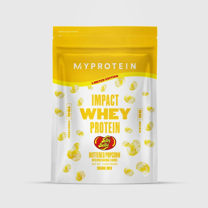 Impact Whey Protein x Jelly Belly Buttered Popcorn