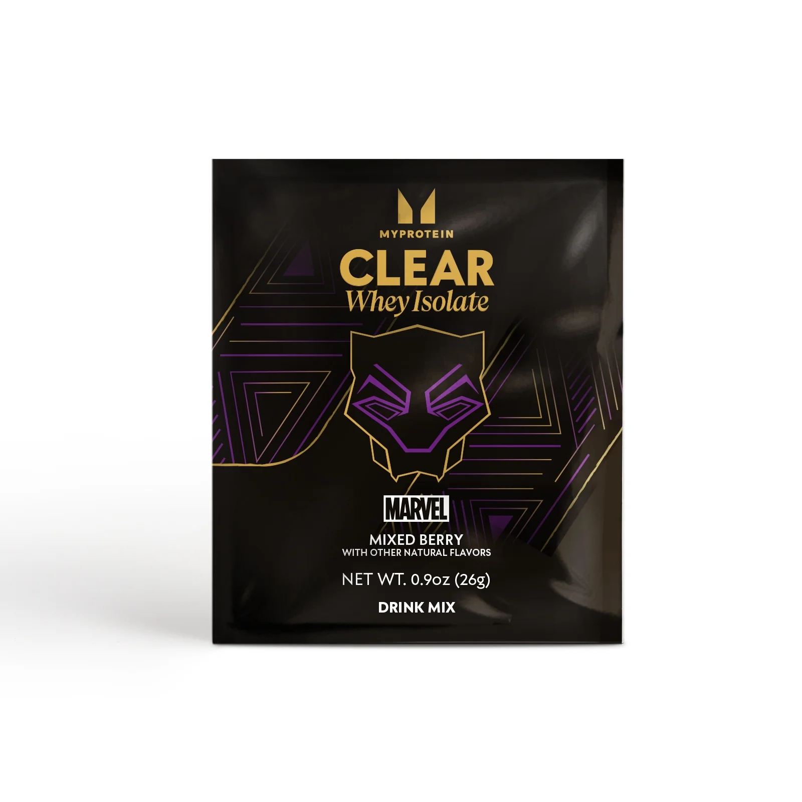 Myprotein Clear Whey Isolate - MARVEL (Sample) - 1servings - Black Panther - Mixed Berry Image 1