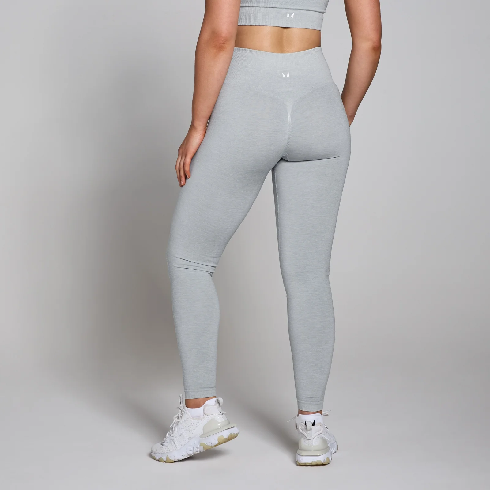 Seamless Leggings Light Grey Scrunch Bum Leggings V3 Apparel