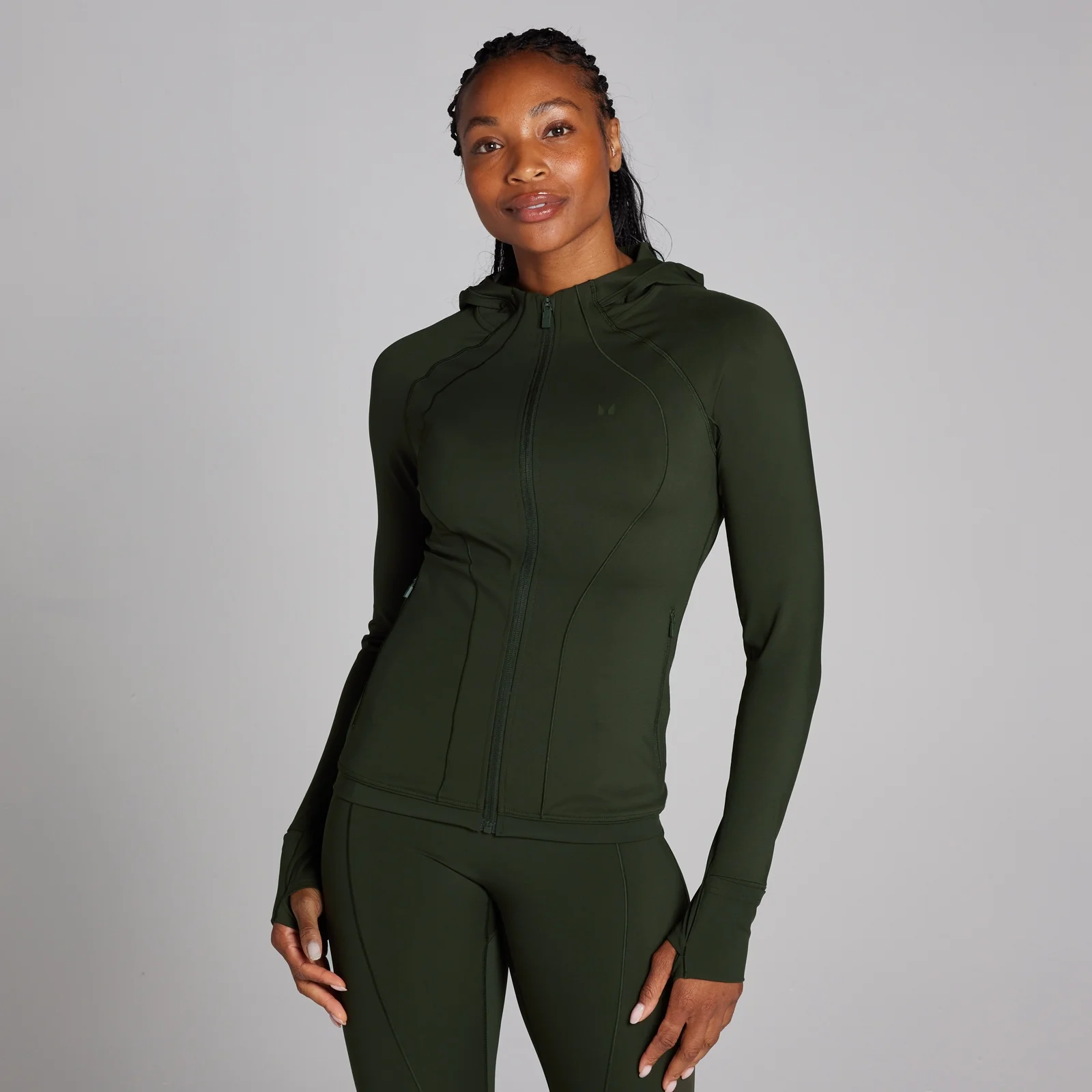MP Women's Tempo Ultra Hooded Jacket - Forest Green - XS Image 1