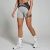MP Women's Contrast Rib Seamless Cycling Shorts - Black/Grey