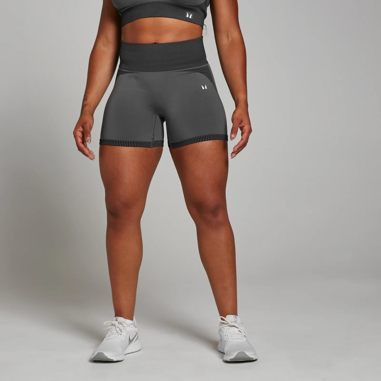 MP Women's Two Toned Seamless Cycling Shorts - Black - XS Image 1