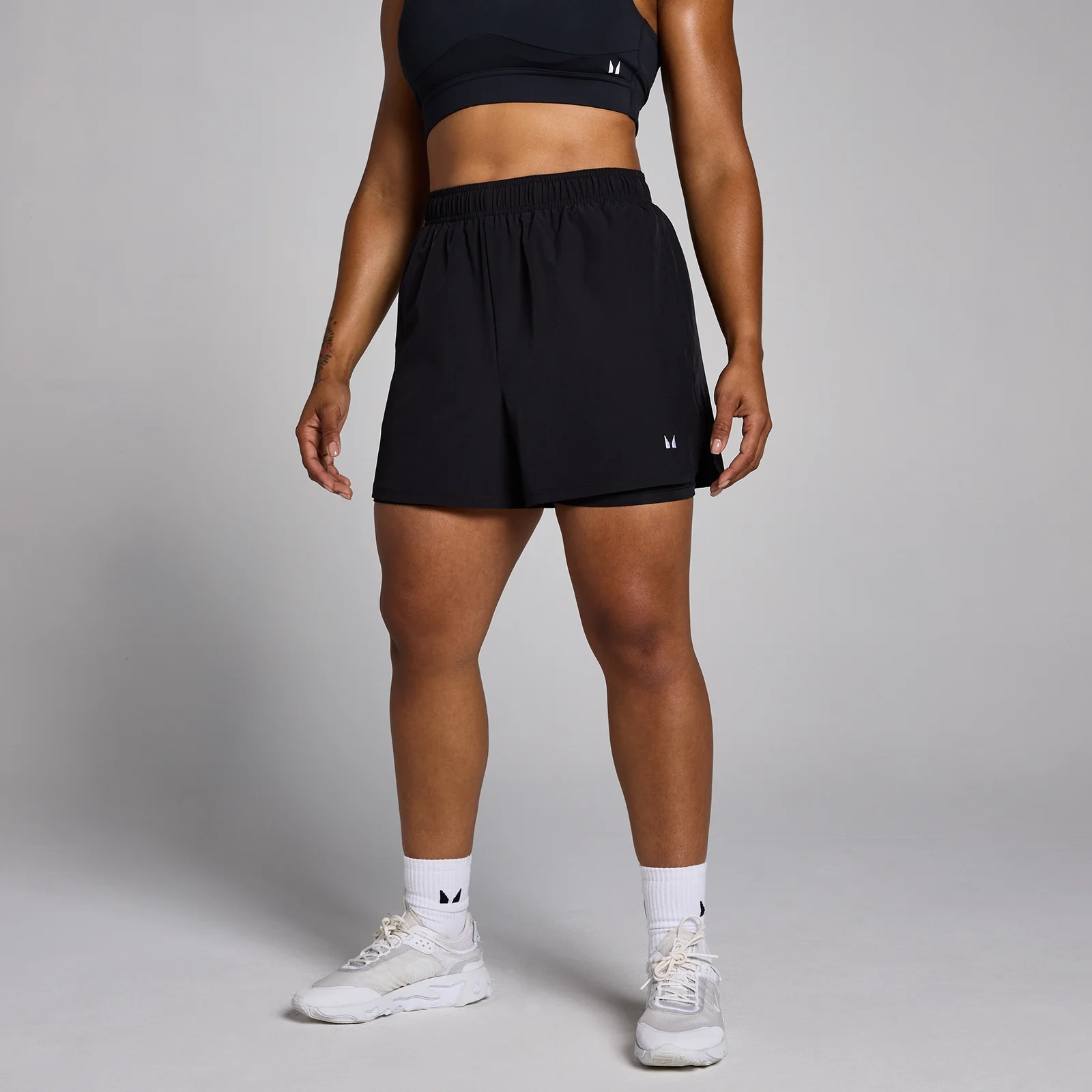 MP Women's Training 2 in 1 Shorts - Black - S Image 1
