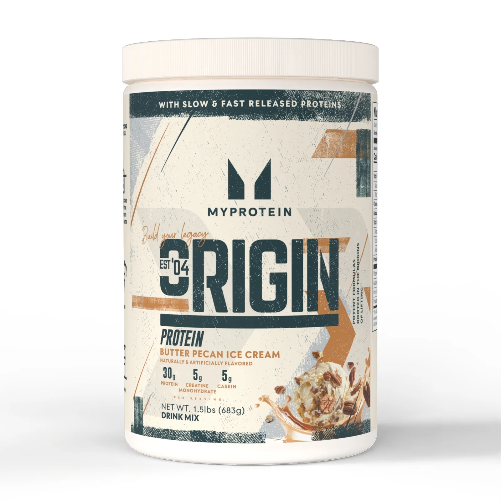 Origin Protein - 15servings - Butter Pecan Ice Cream Image 1