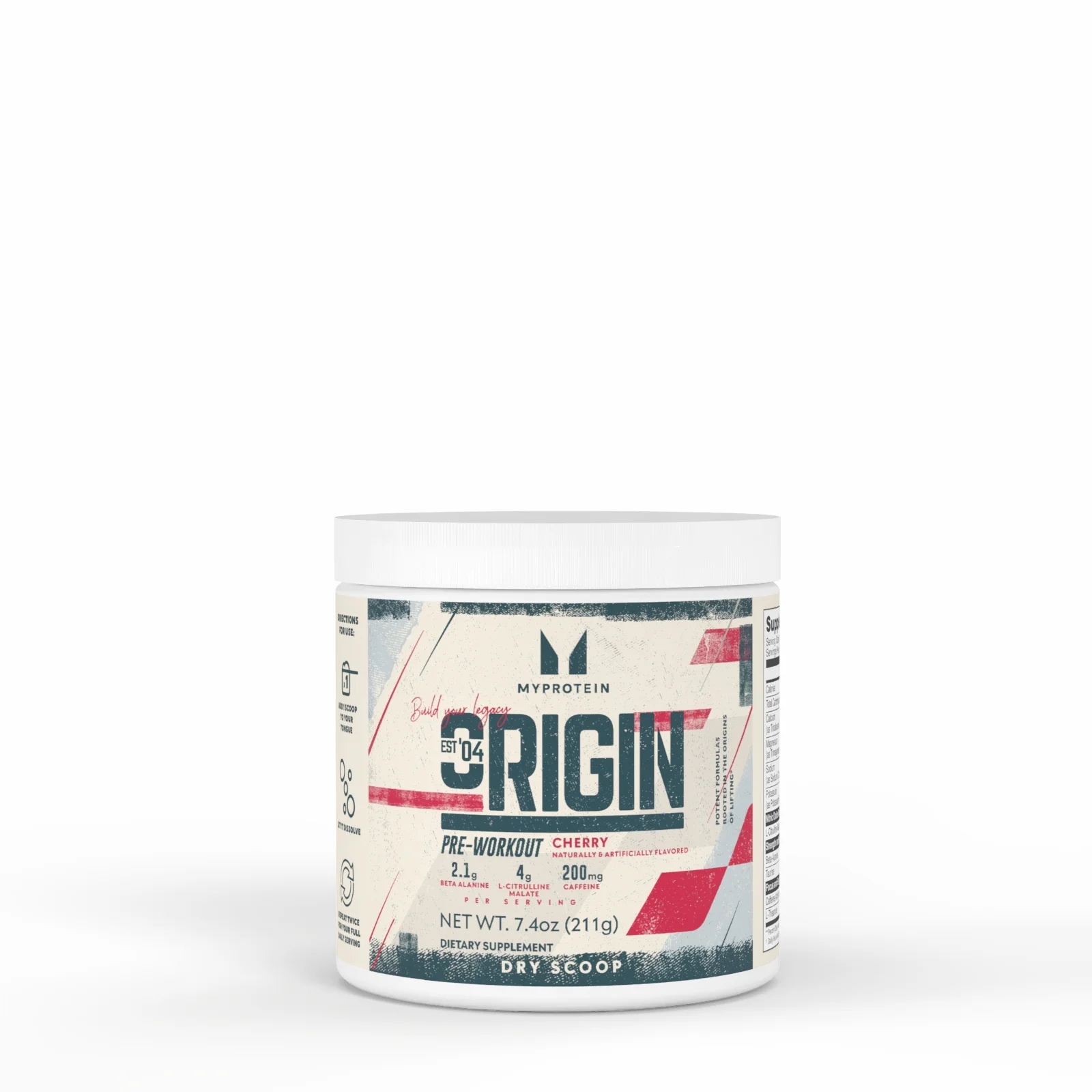 Origin Pre-Workout Dry Scoop - 18servings - Cherry Image 1