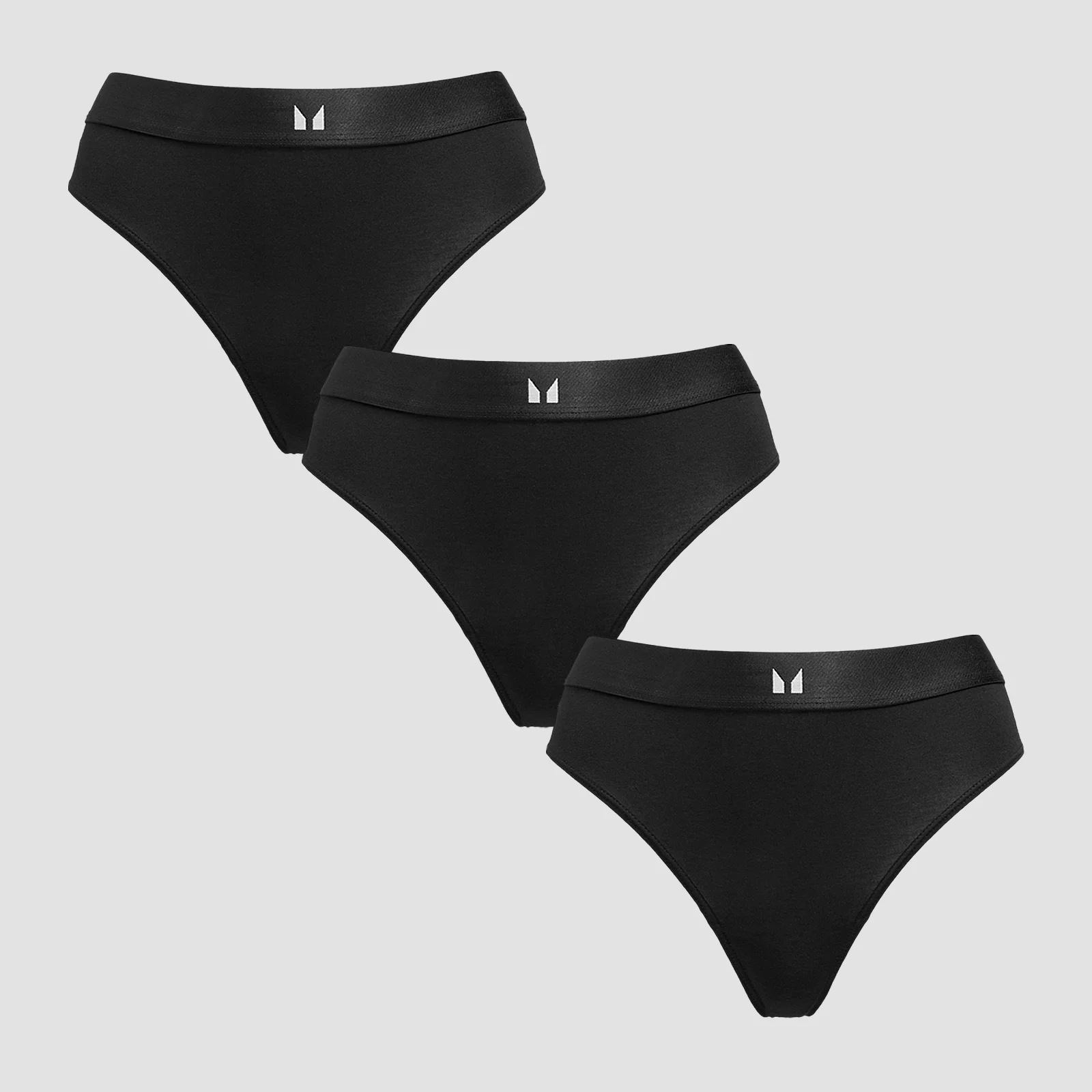 MP Women's Mid Rise Bikini Brief (3 Pack) - Black - M Image 1