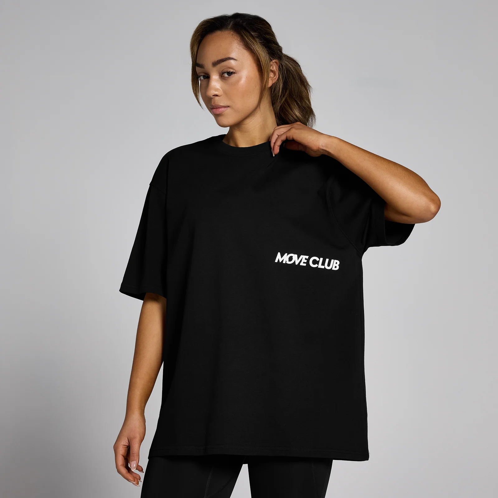 MP Unisex Move Club T-Shirt - Black - XXS-XS Image 1