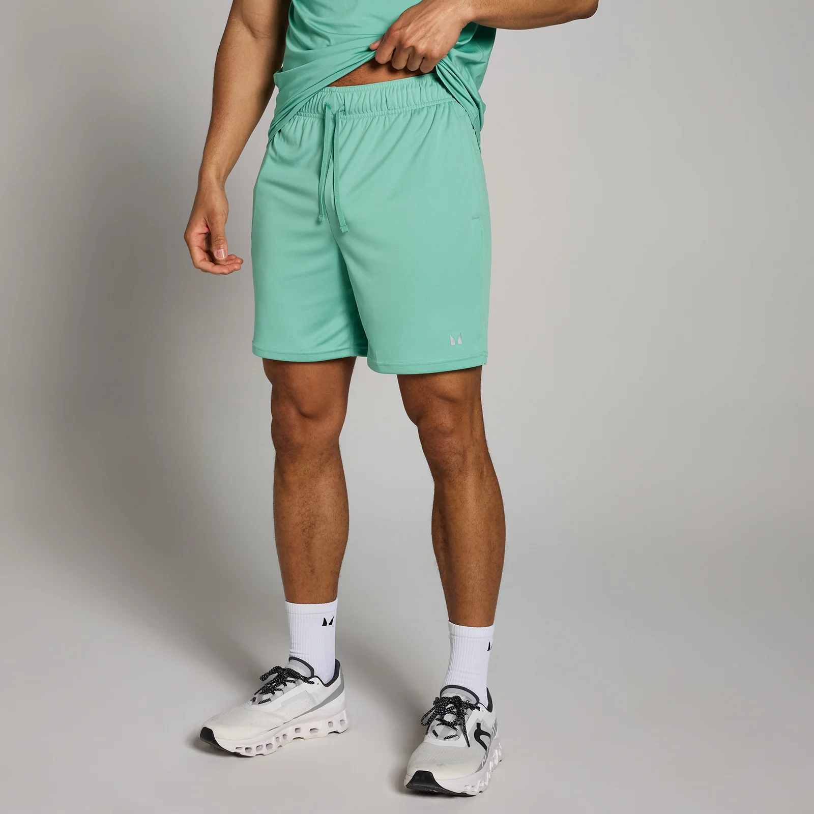MP Mens Lightweight 7" Training Shorts - Aqua - XS Image 1