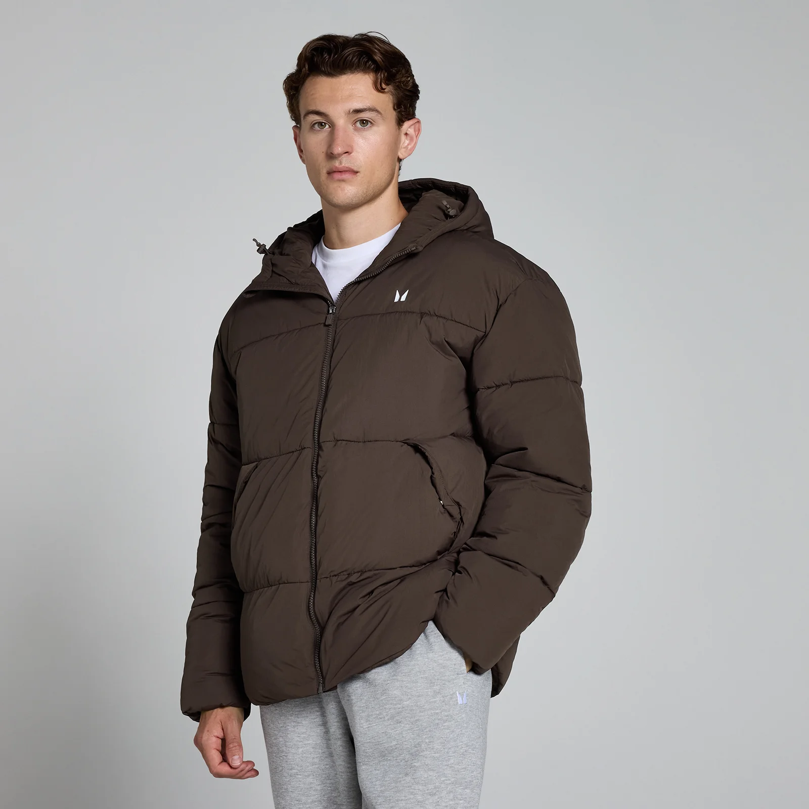 MP Men's Short Puffer - Chocolate - XS Image 1