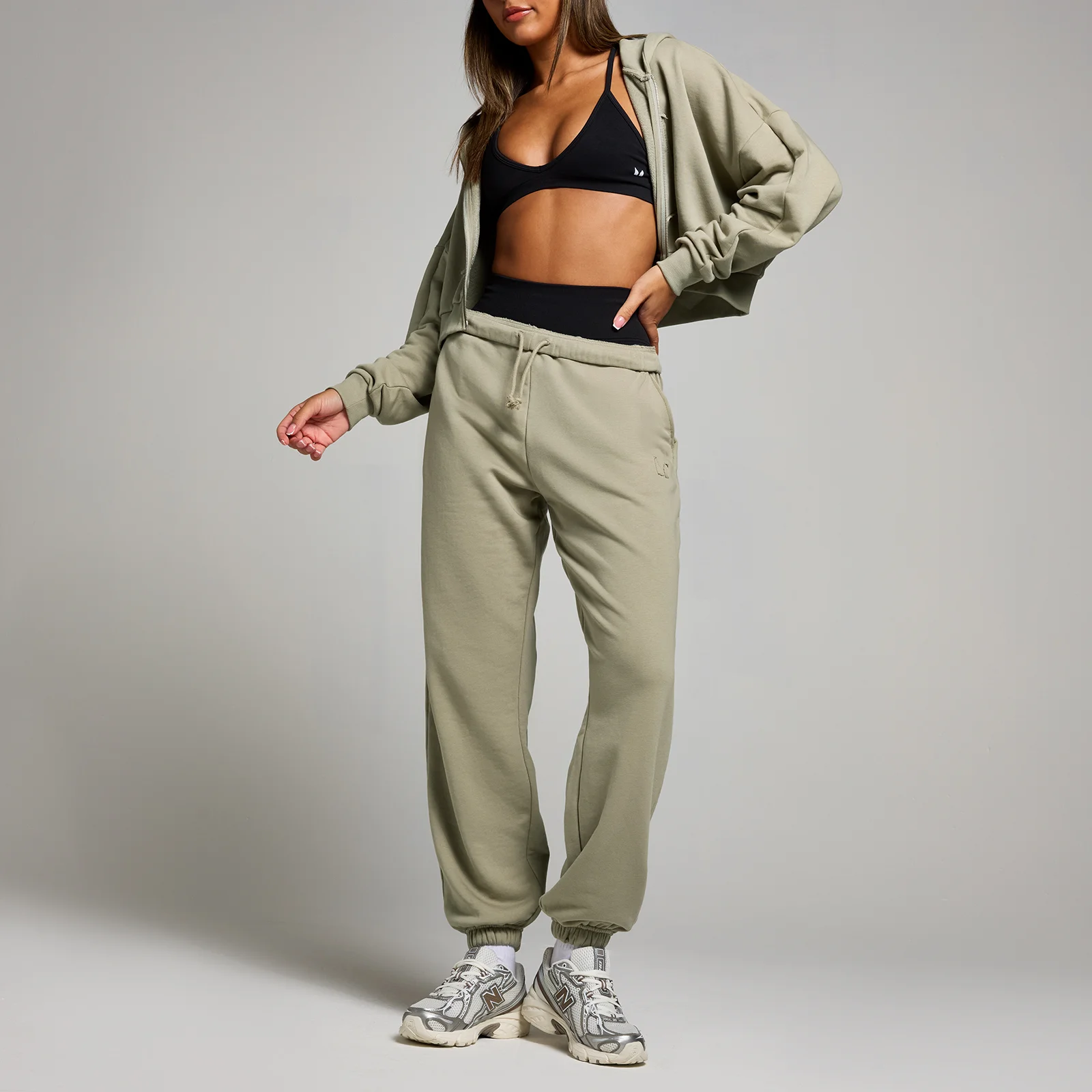 MP Women's Oversized Cuffed Joggers - Deep Sage - XS Image 1