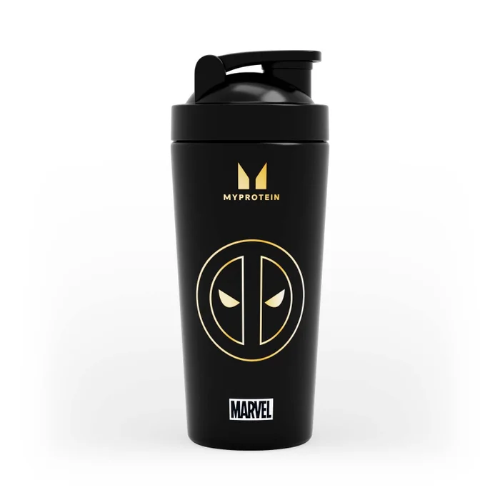 Myprotein X Sportshaker Deadpool Plastic Shaker - Black