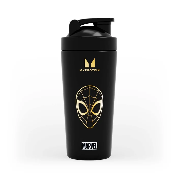 Myprotein X Sportshaker Spiderman Plastic Shaker - Black