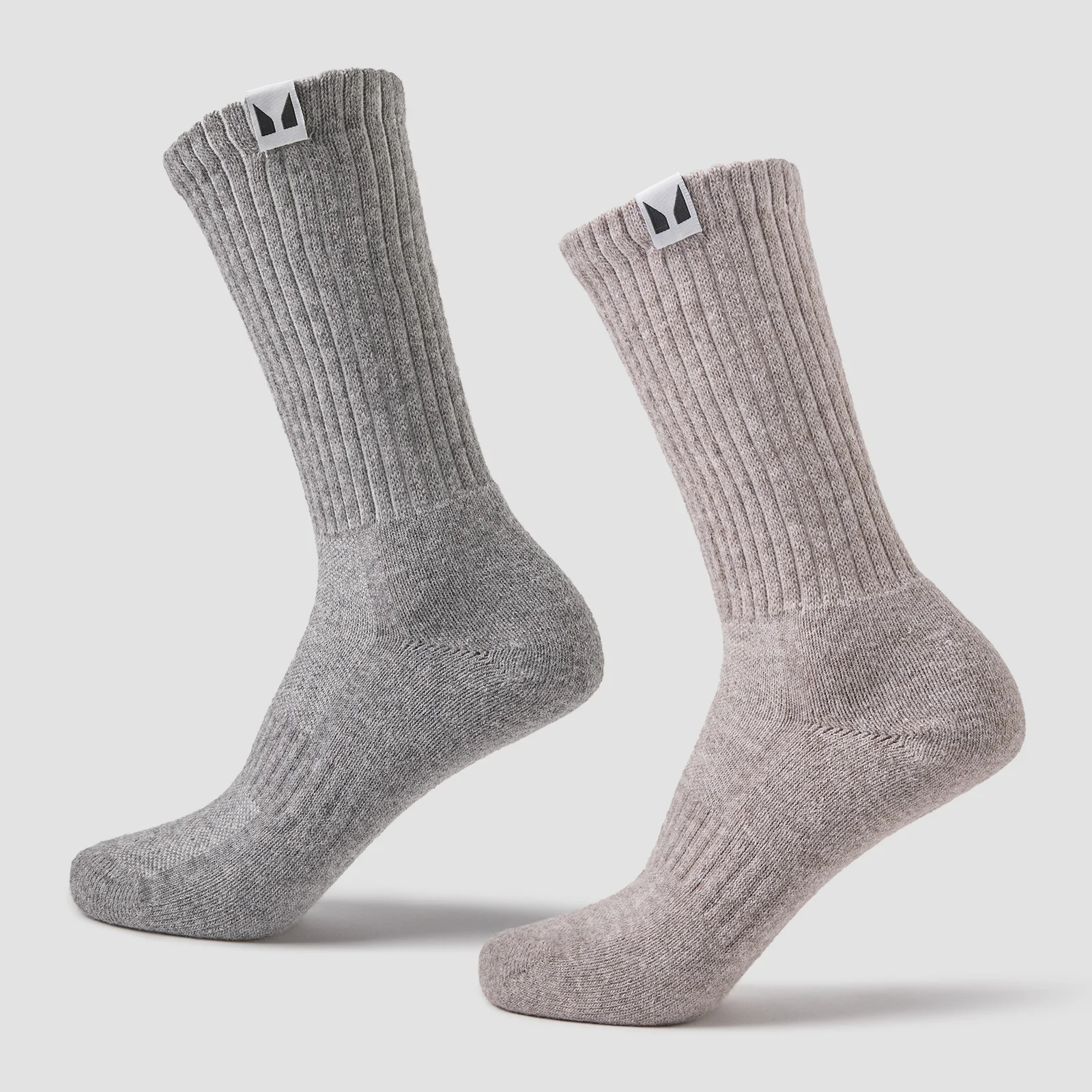 MP Hiking Socks (2 pack) - Brown/Grey Marl - UK 2-5 Image 1