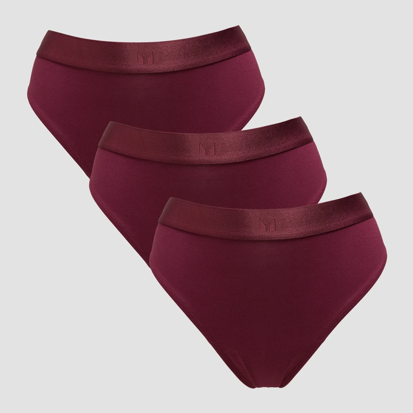 MP Women's Mid Rise Bikini Brief (3 Pack) - Deep Berry - XS Image 1