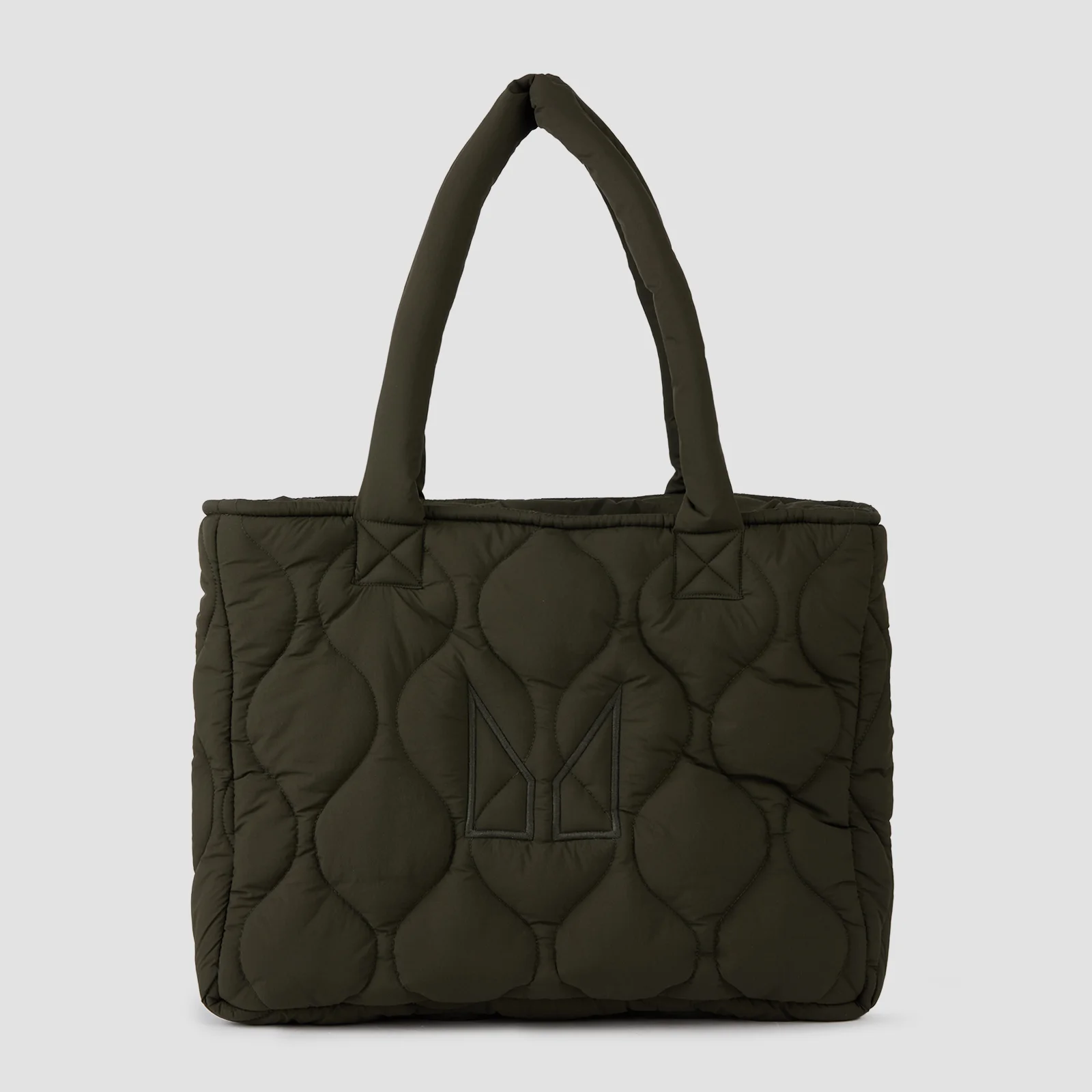 MP Quilted Padded Tote Bag - Forest Green Image 1