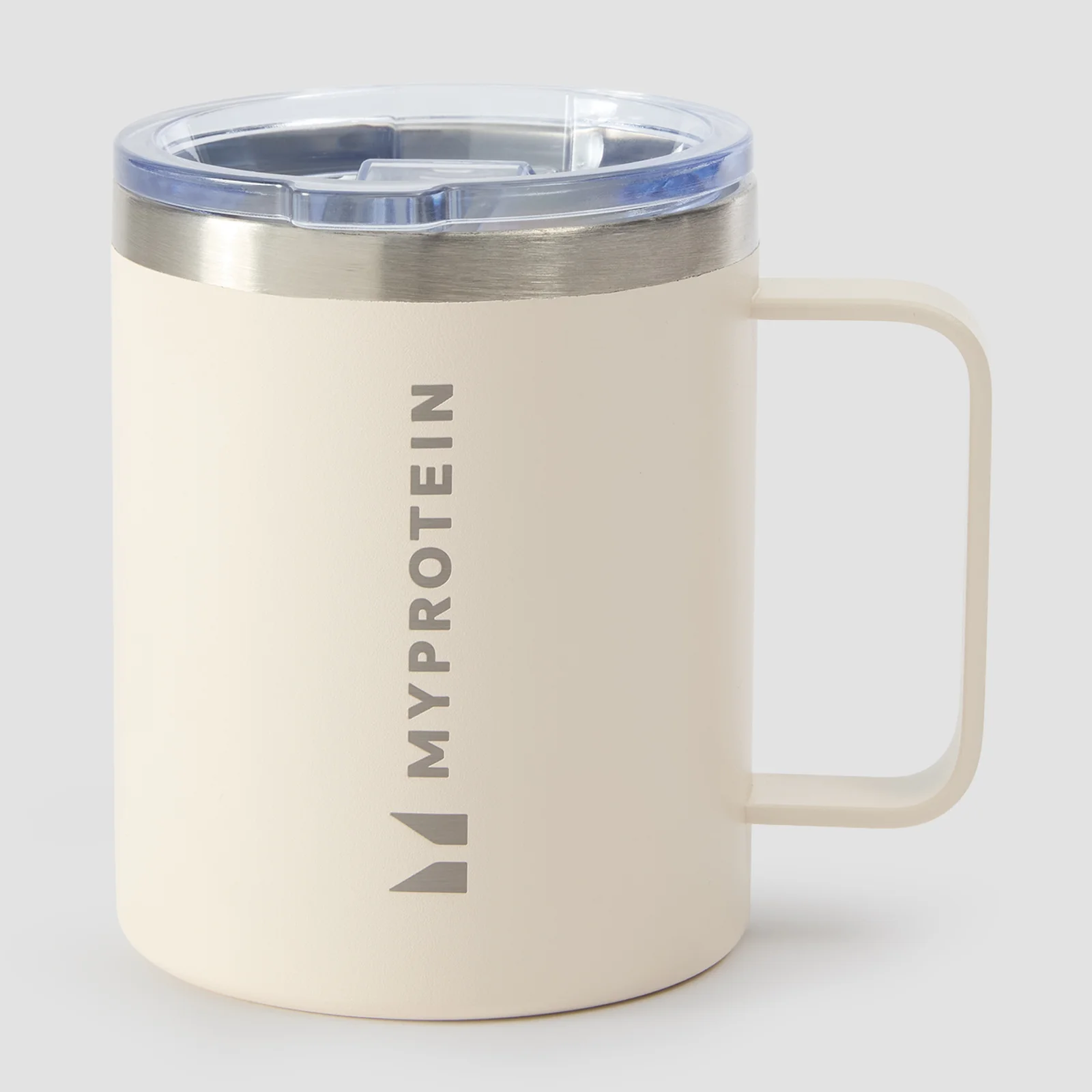 Myprotein Recycled Metal Coffee Cup 350ml - Natural Cream Image 1