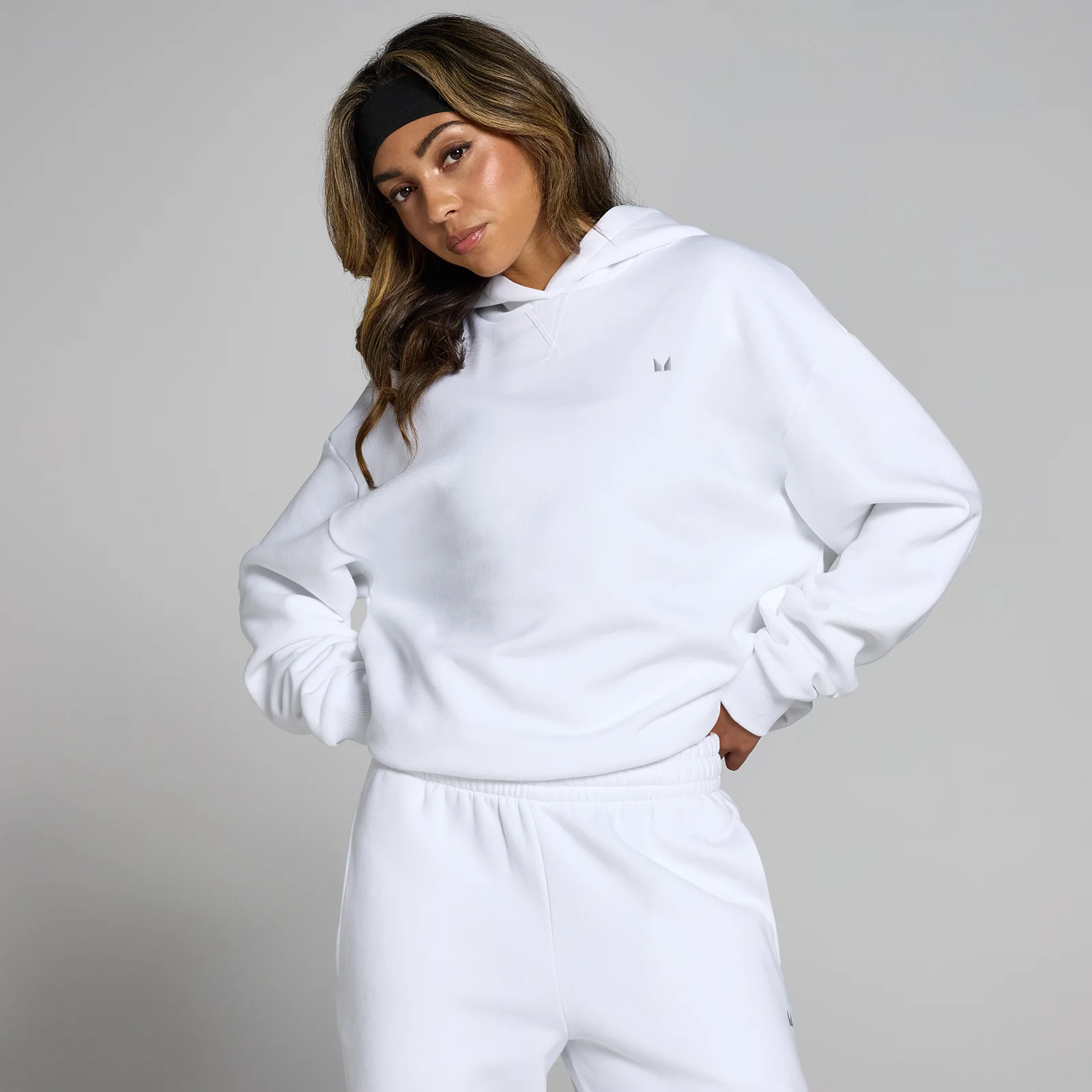 MP Women's Basics Oversized Hoodie - White - XS Image 1