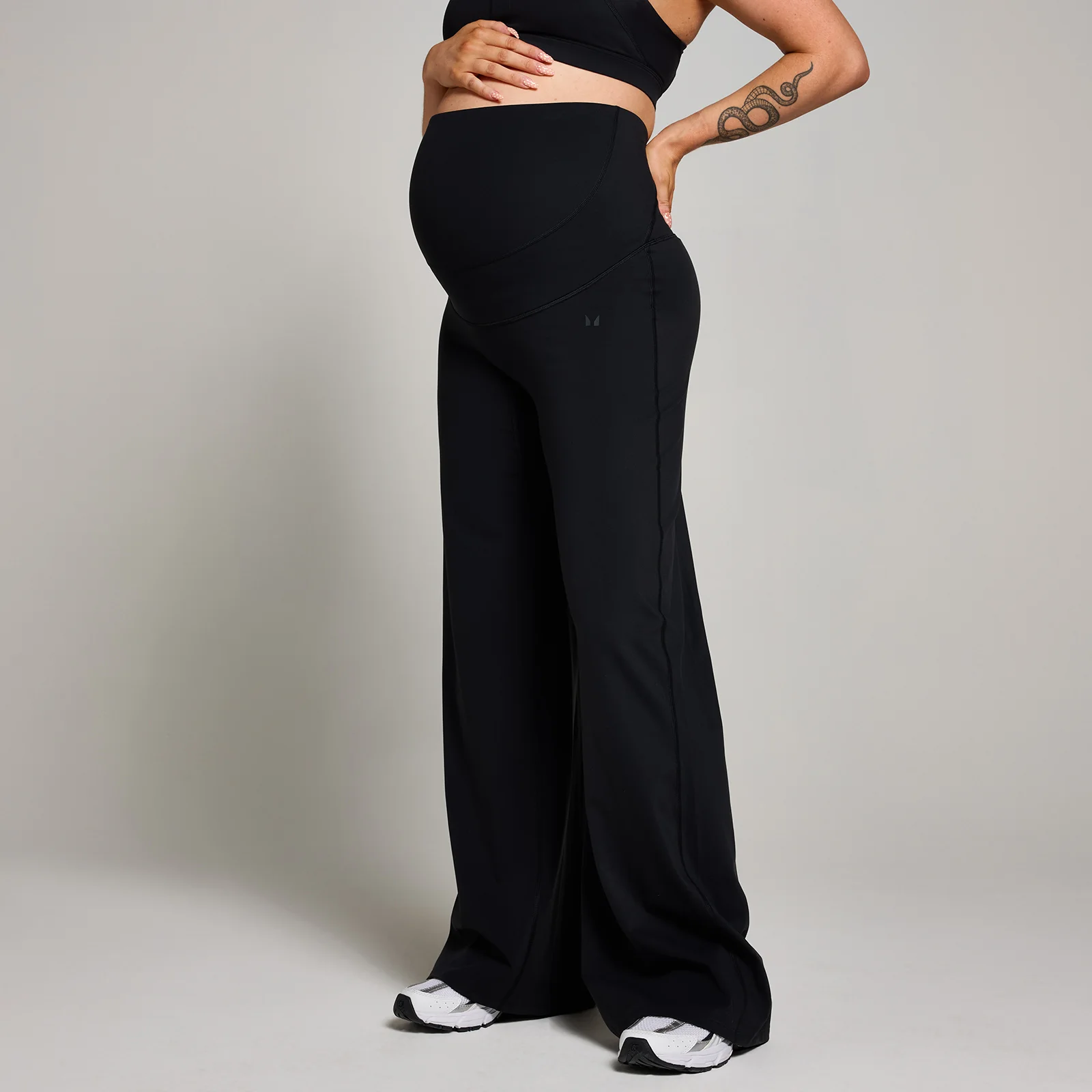 MP Women's Maternity Wide Leg Leggings - Black - XS Image 1