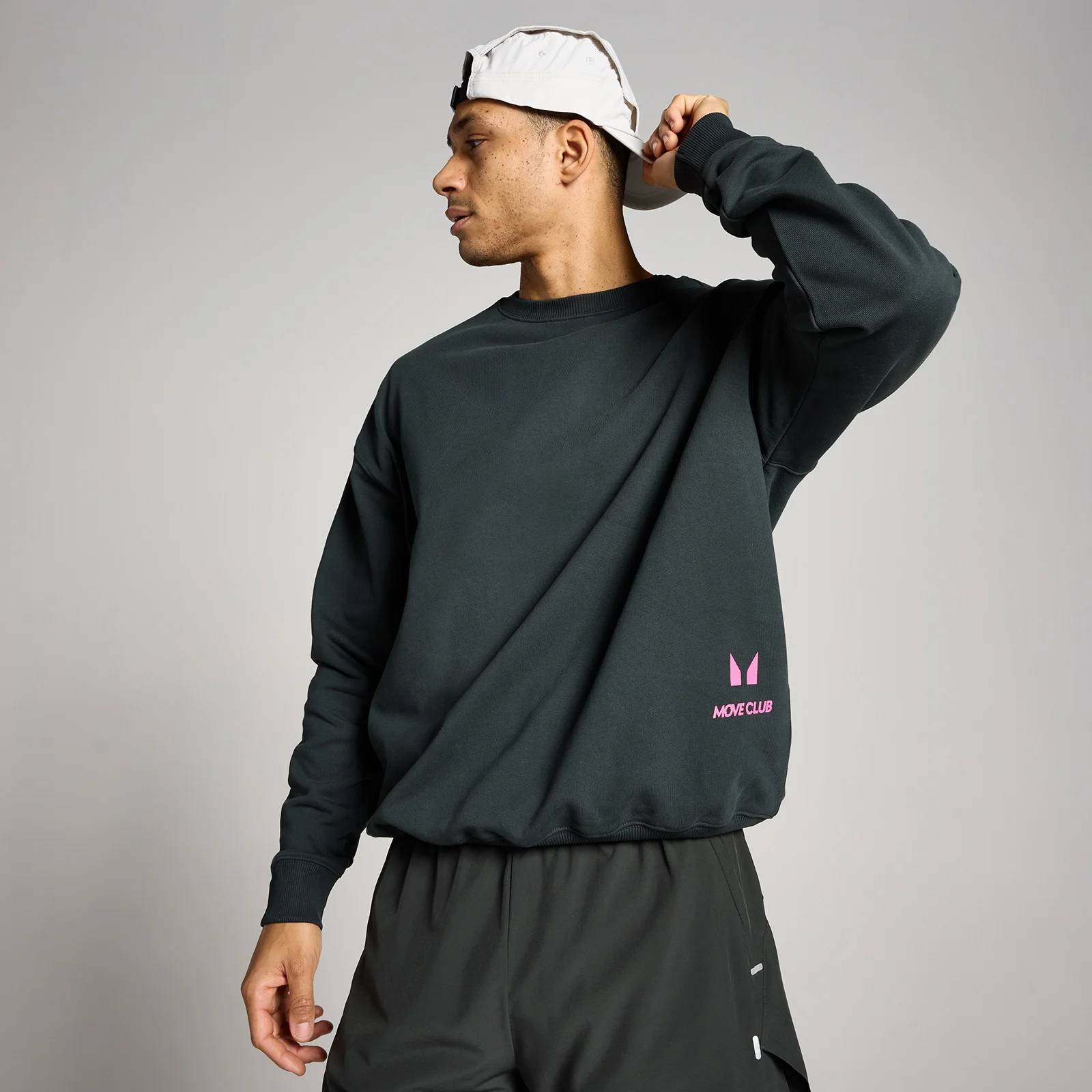 MP Unisex Hybrid Graphic Sweatshirt - Washed Black - L Image 1