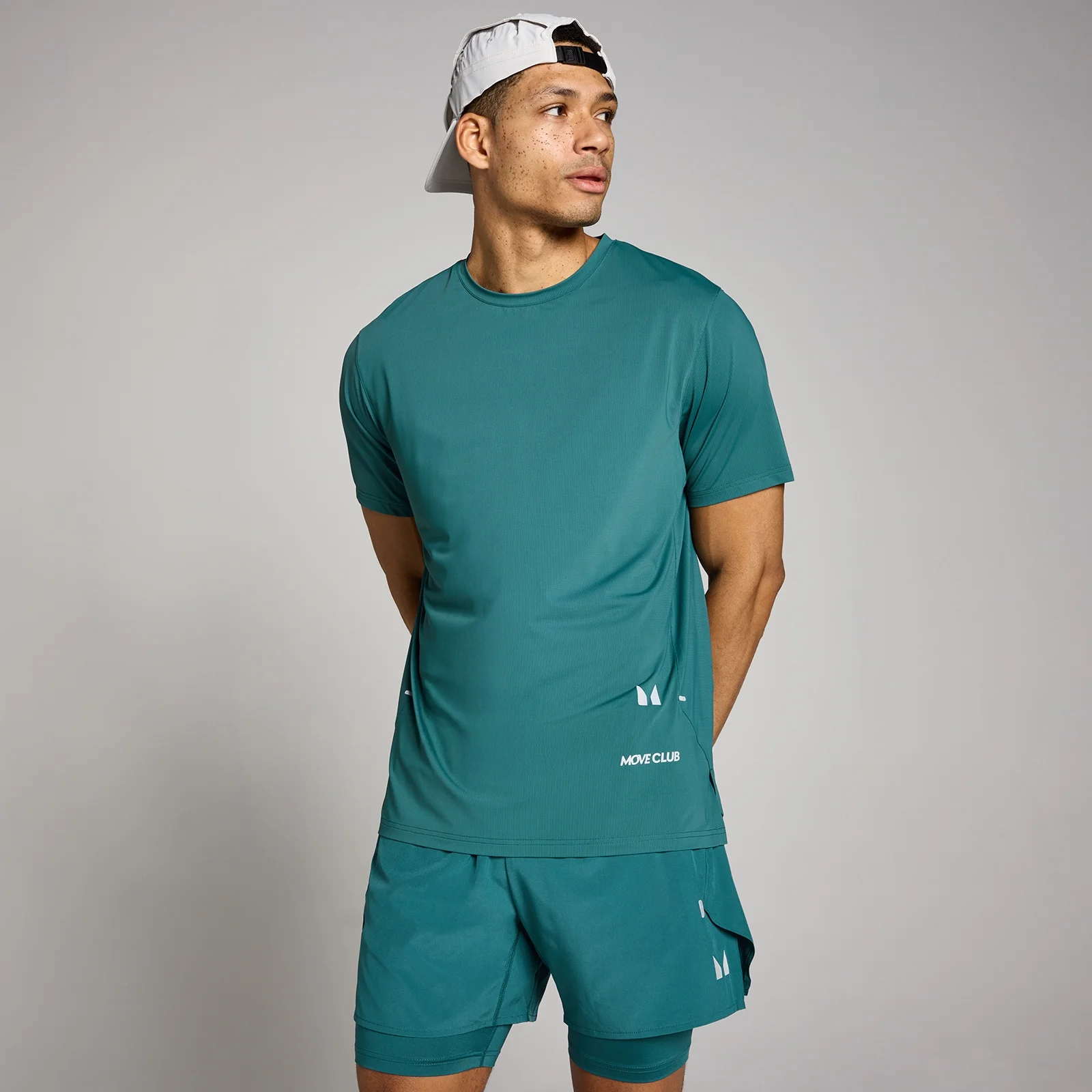 MP Men's Hybrid Mesh T-Shirt - Rich Teal - XS Image 1