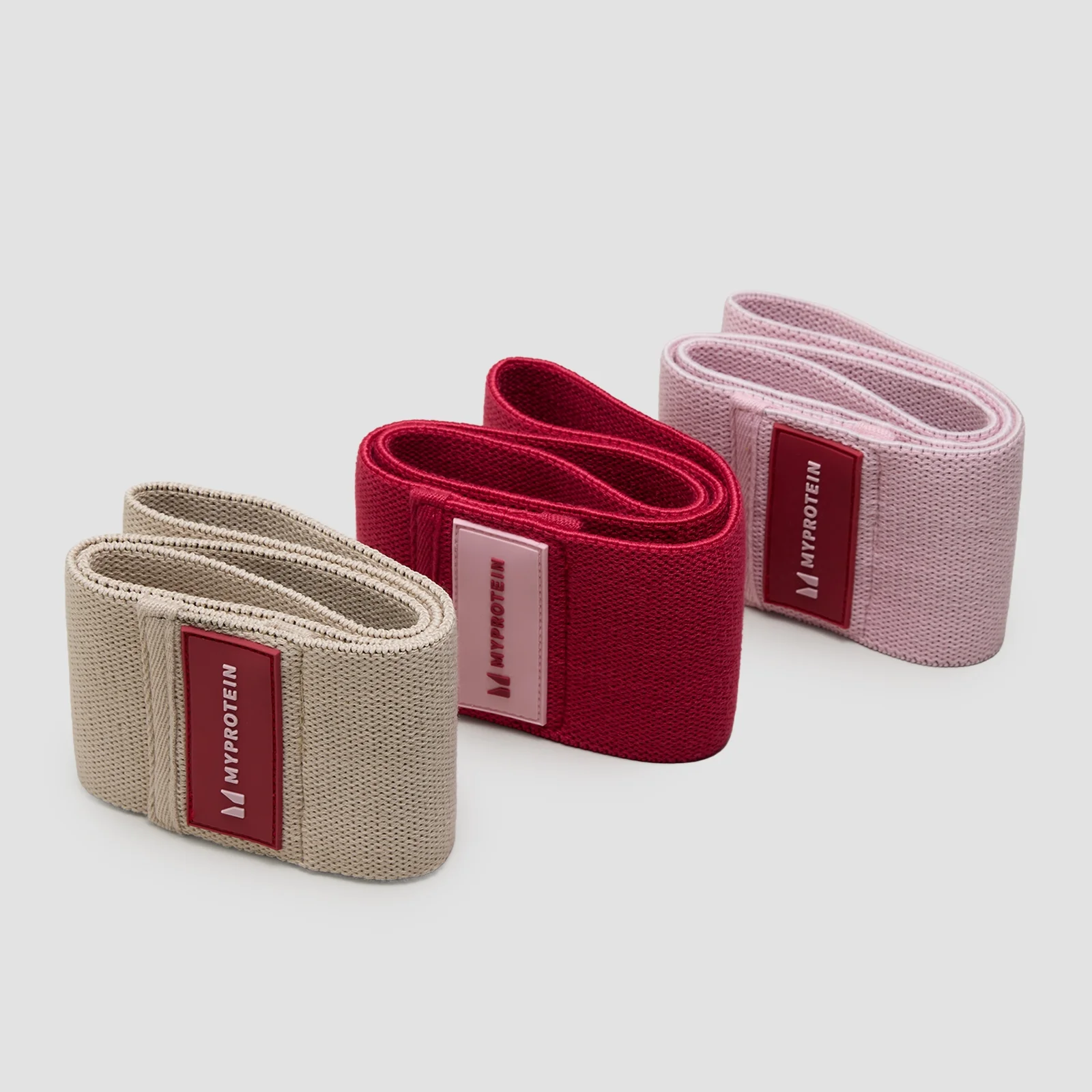 Myprotein Booty Band Bundle (3 pack) - Blush/Rose Red/Soft Cream Image 1