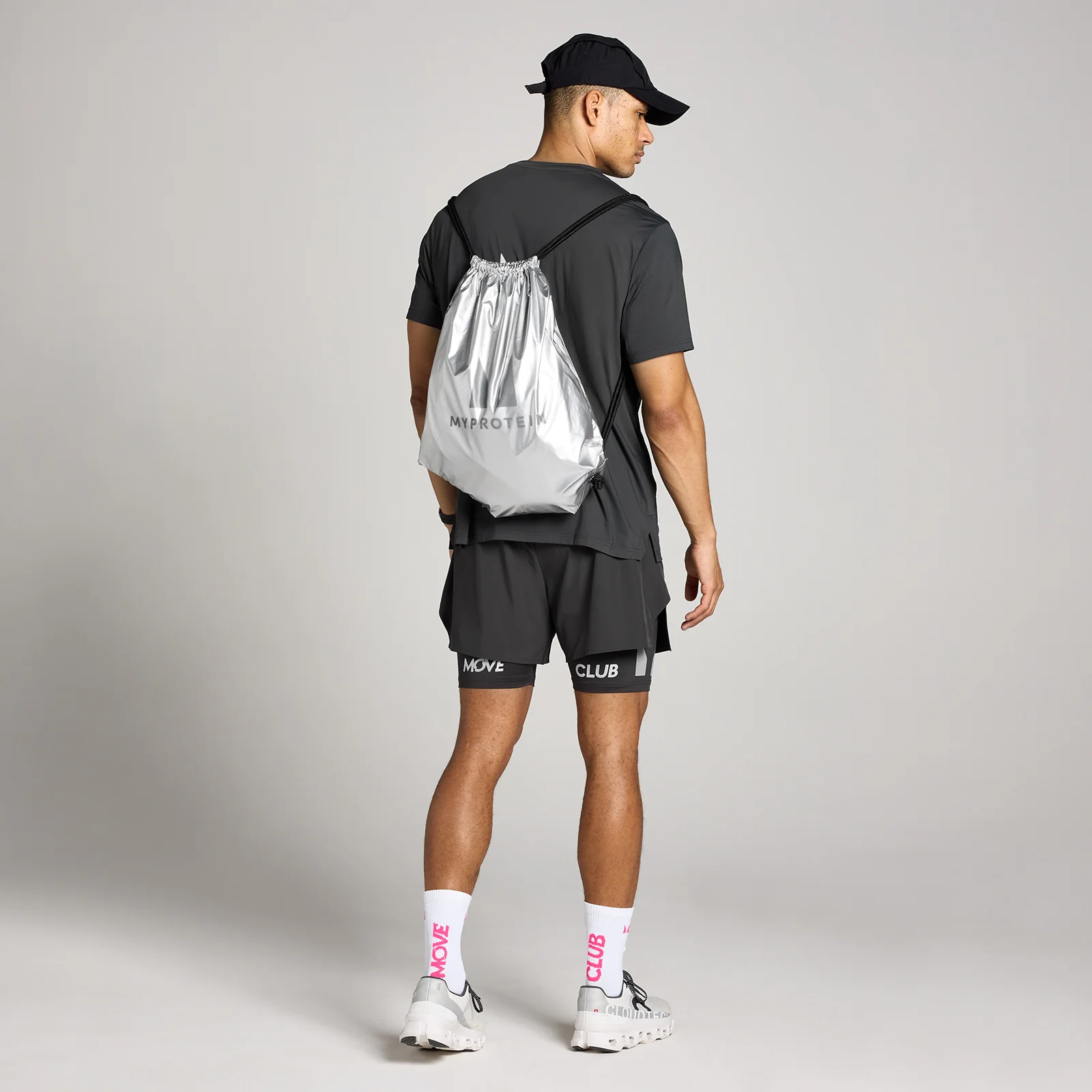MP Metallic Drawstring Bag - Black Image 1