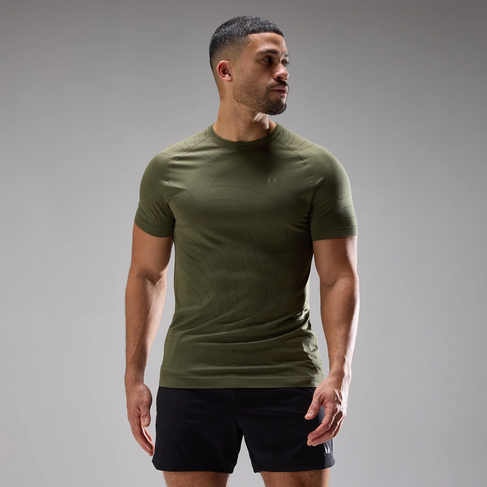 MP Men's Velocity Ultra Seamless T-Shirt - Dusty Olive - XS Image 1